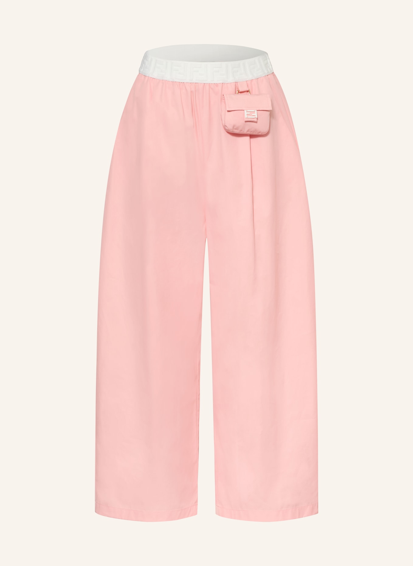 FENDI Hose: ROSA / WEISS