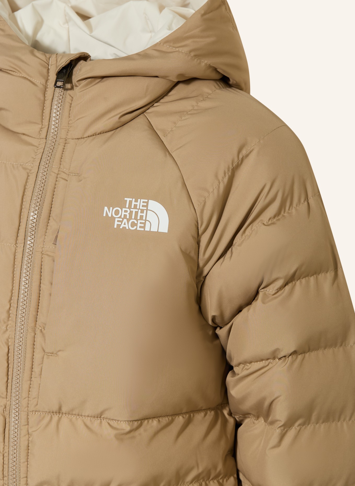 THE NORTH FACE Reversible quilted jacket: BEIGE