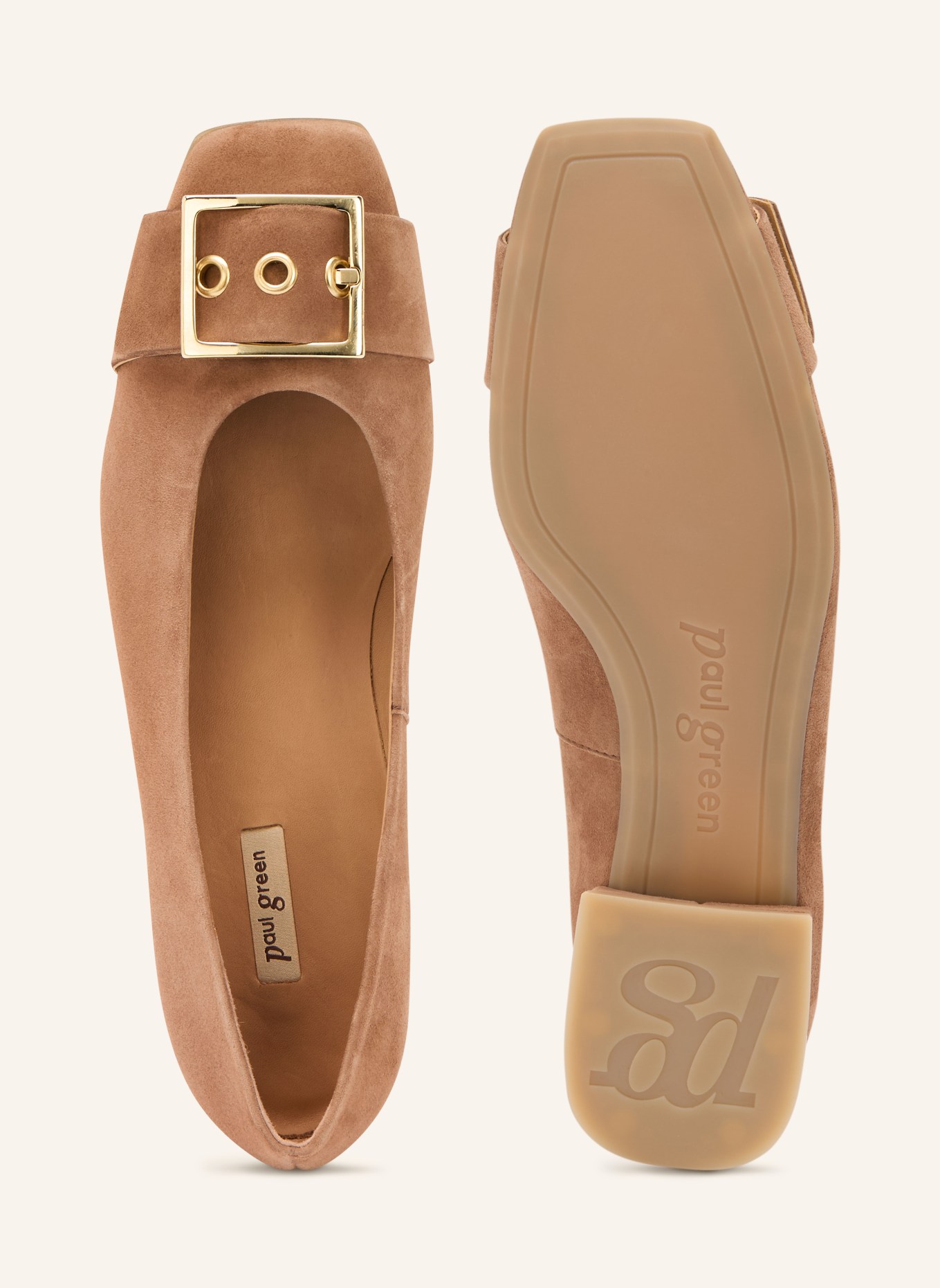 paul green Ballerinas: CAMEL