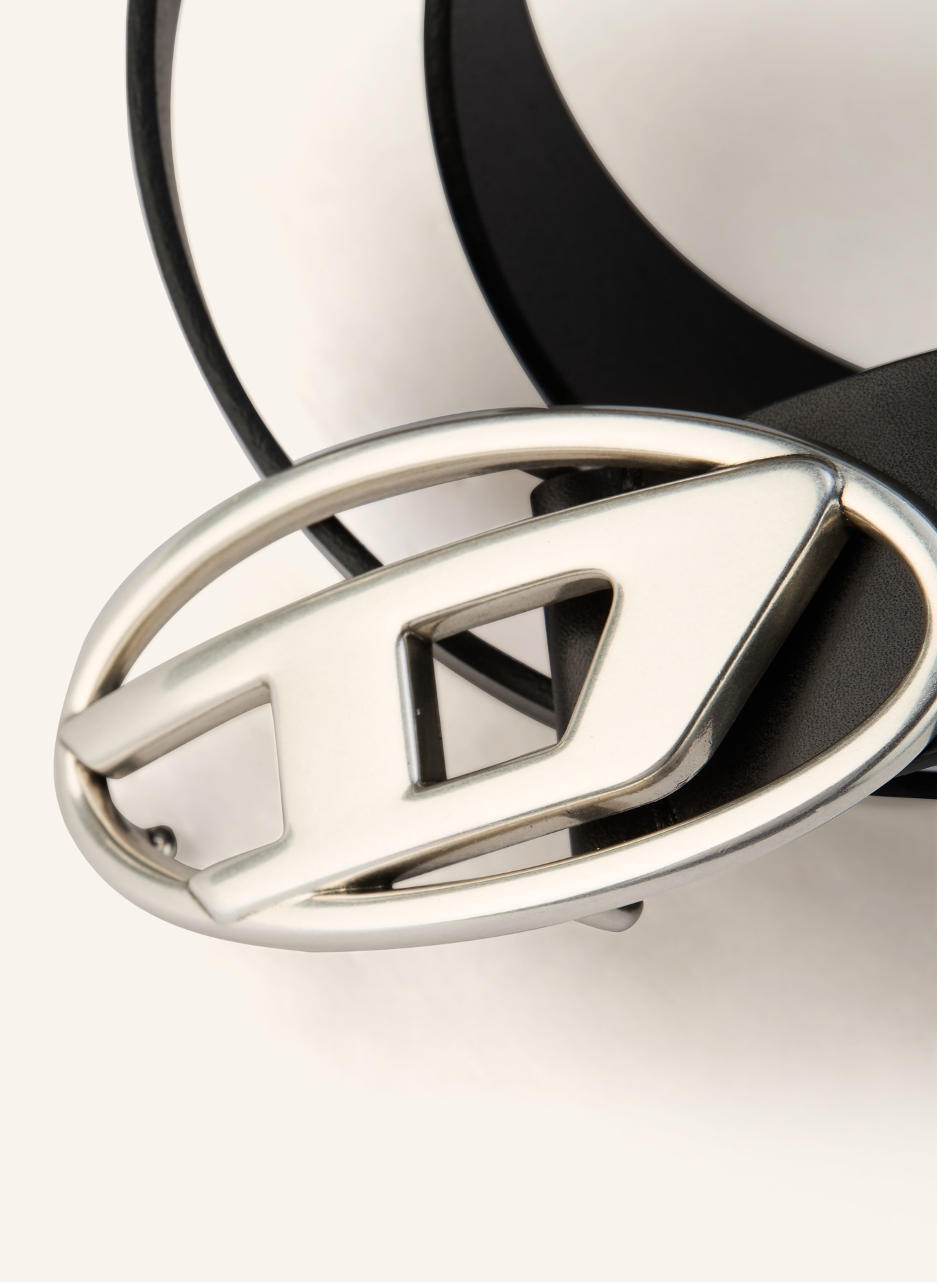 DIESEL Ledergürtel B-1DR: SCHWARZ