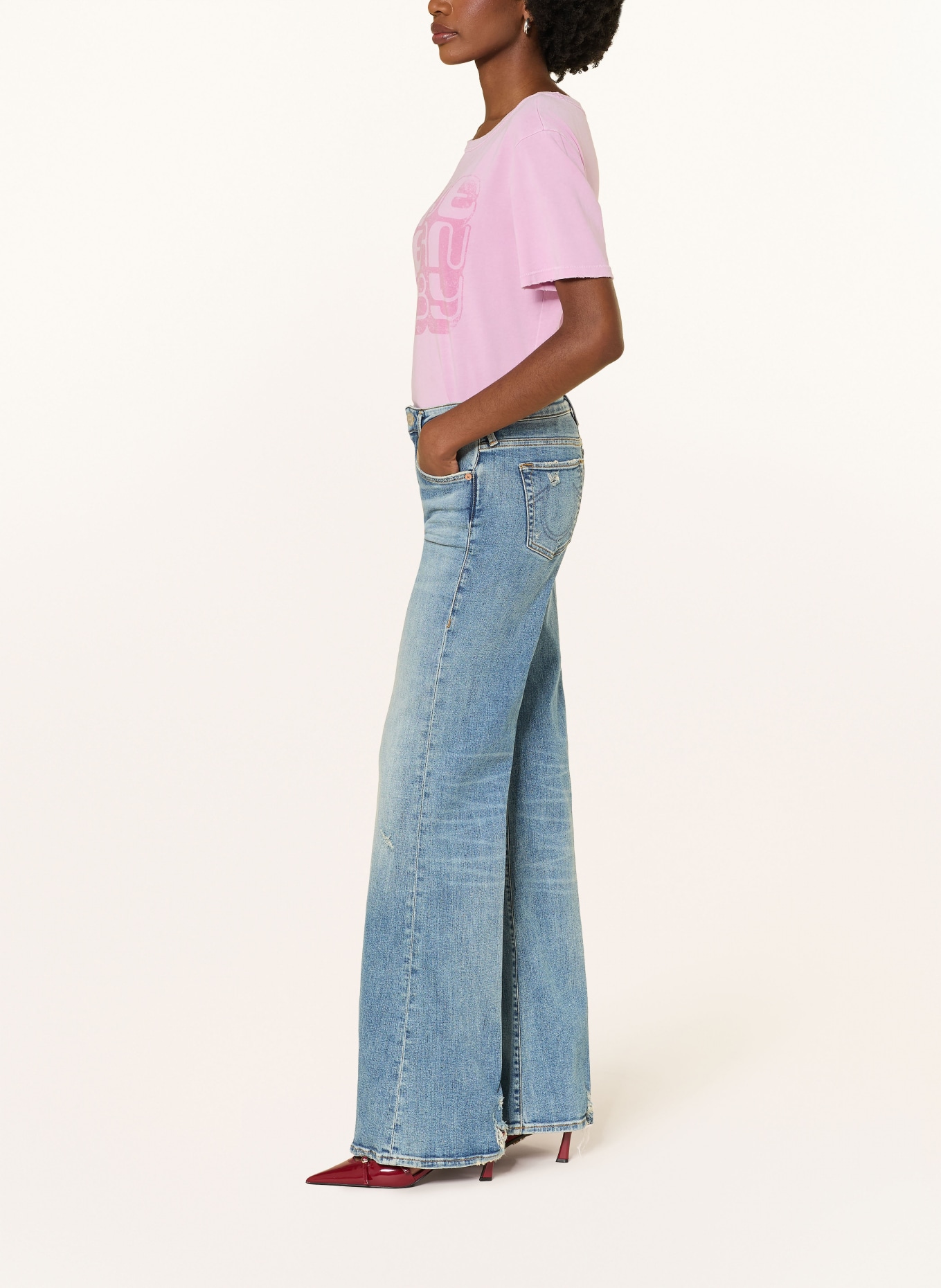 TRUE RELIGION Flared Jeans MIJA: 4646 Light Blue