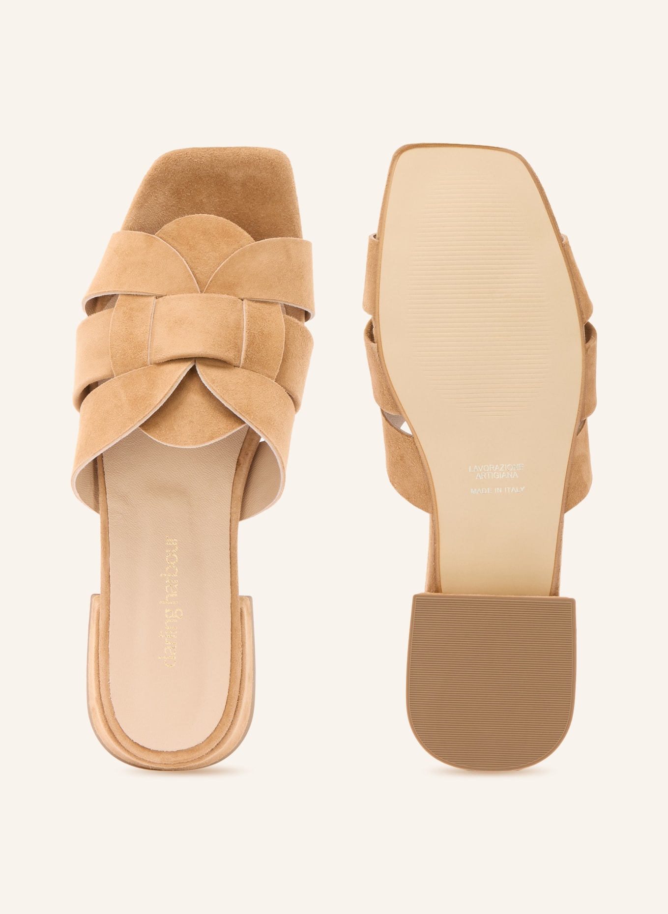darling harbour Mules: BEIGE