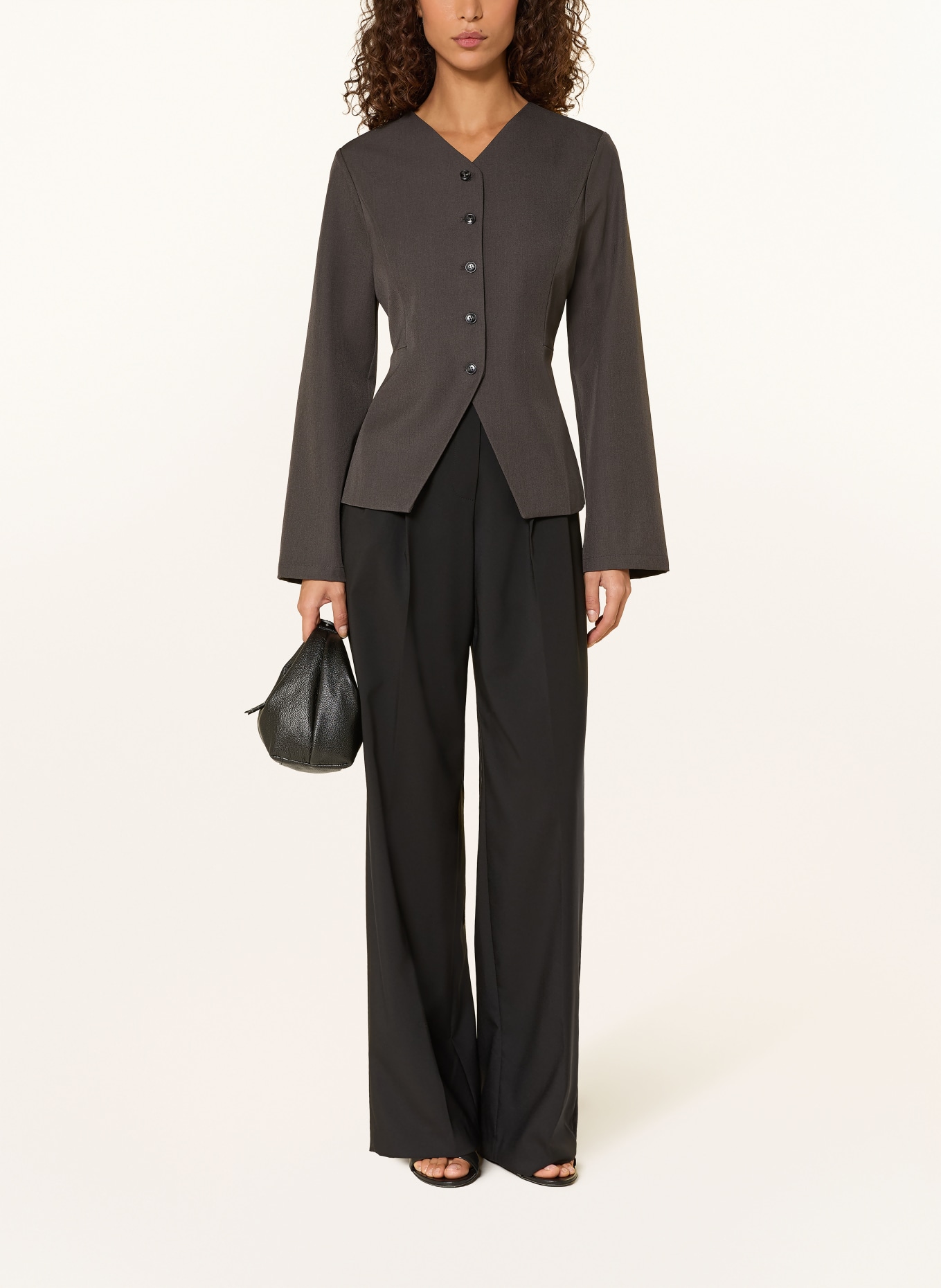 NEO NOIR Bluse TOOTS: DUNKELGRAU