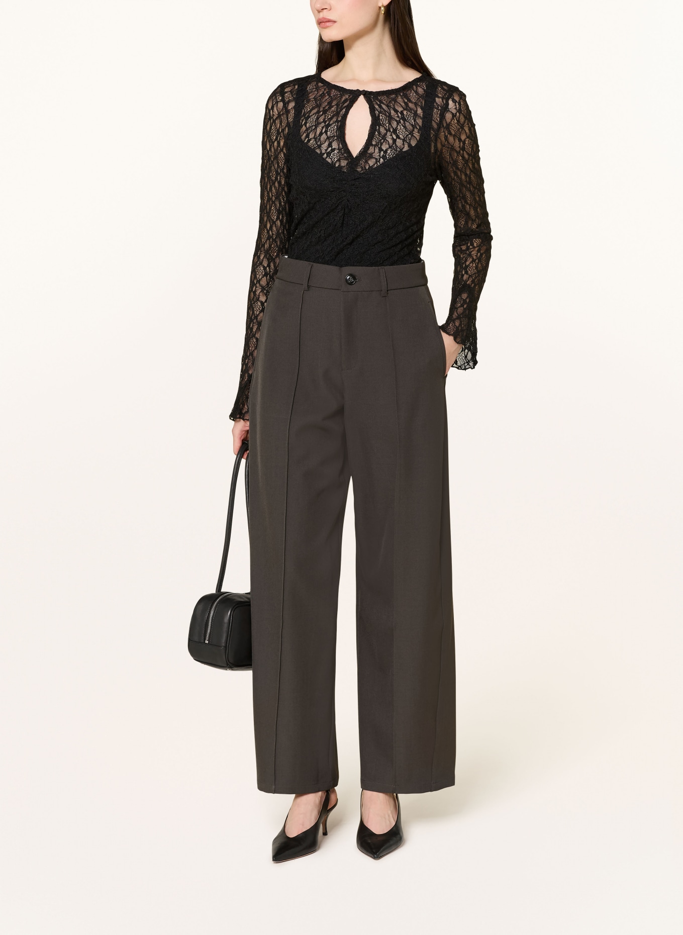 NEO NOIR Marlenehose TILIAN: DUNKELGRAU