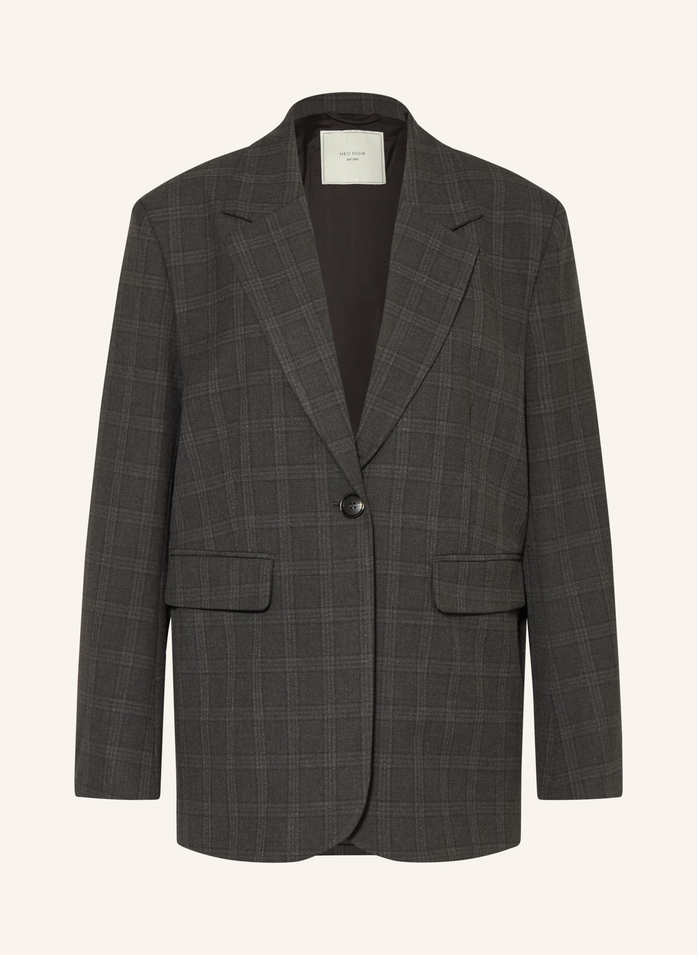 NEO NOIR Blazer GABY: DUNKELGRAU / WEISS / SCHWARZ