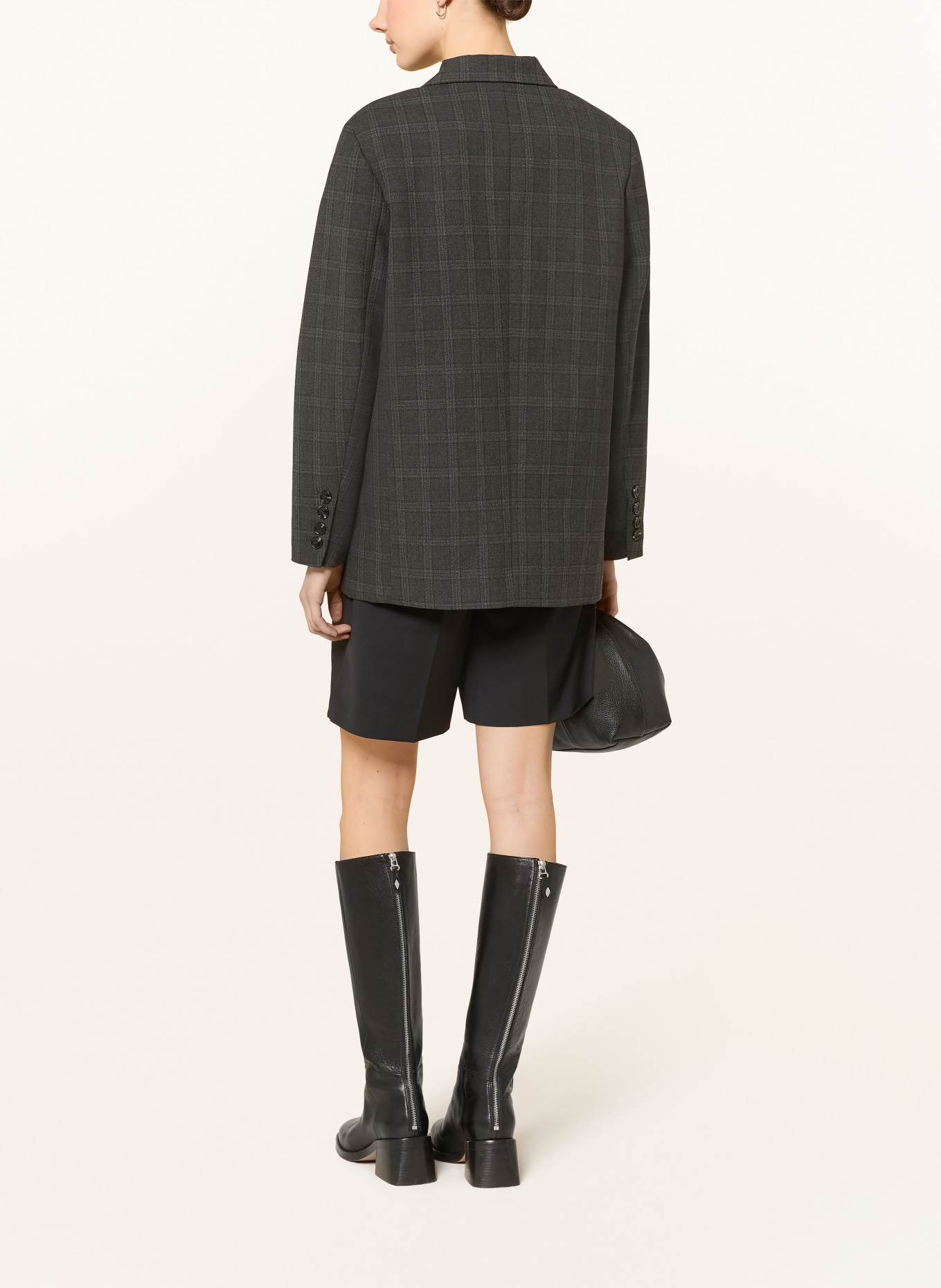 NEO NOIR Blazer GABY: DUNKELGRAU / WEISS / SCHWARZ