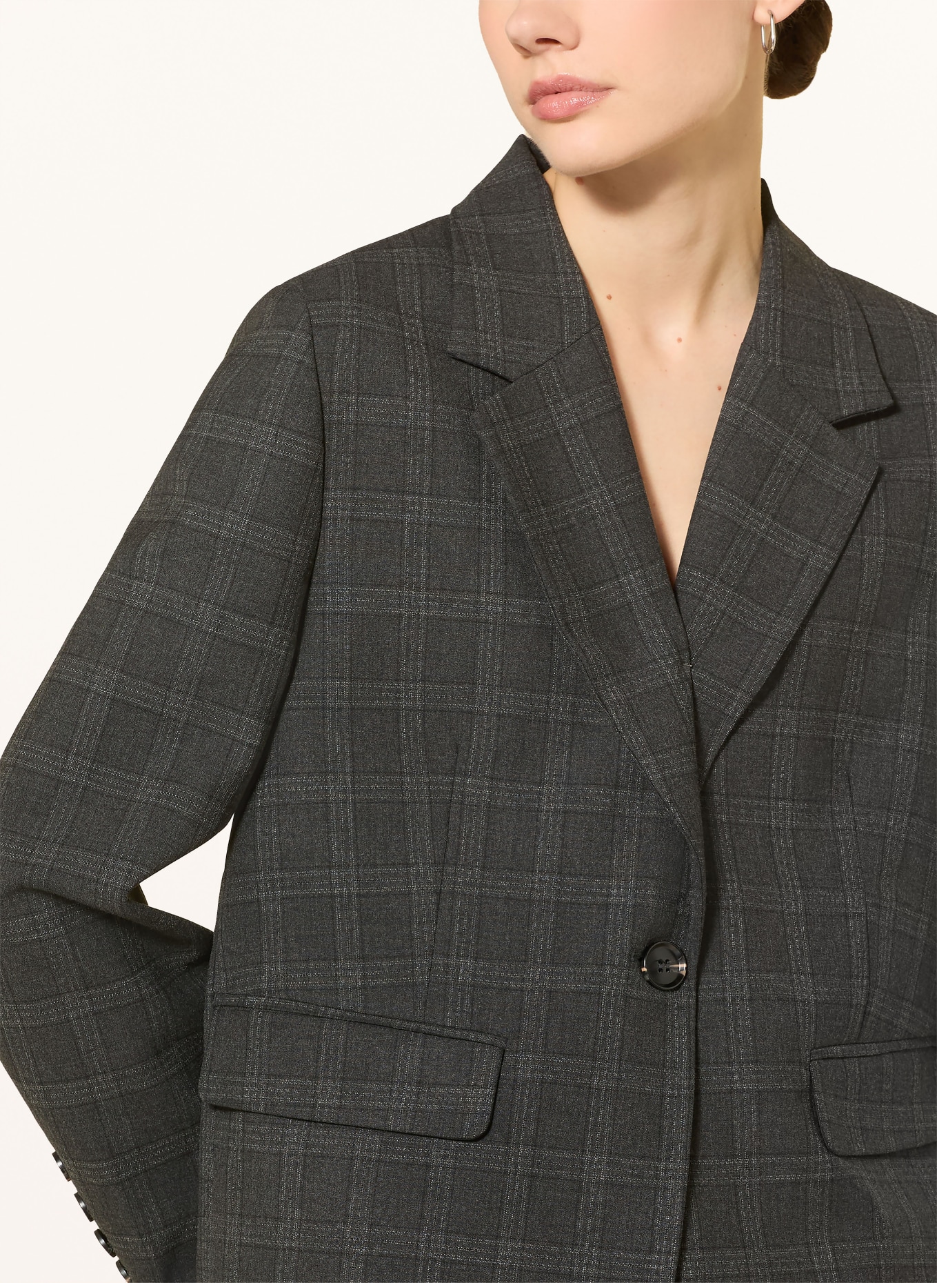 NEO NOIR Blazer GABY: DUNKELGRAU / WEISS / SCHWARZ