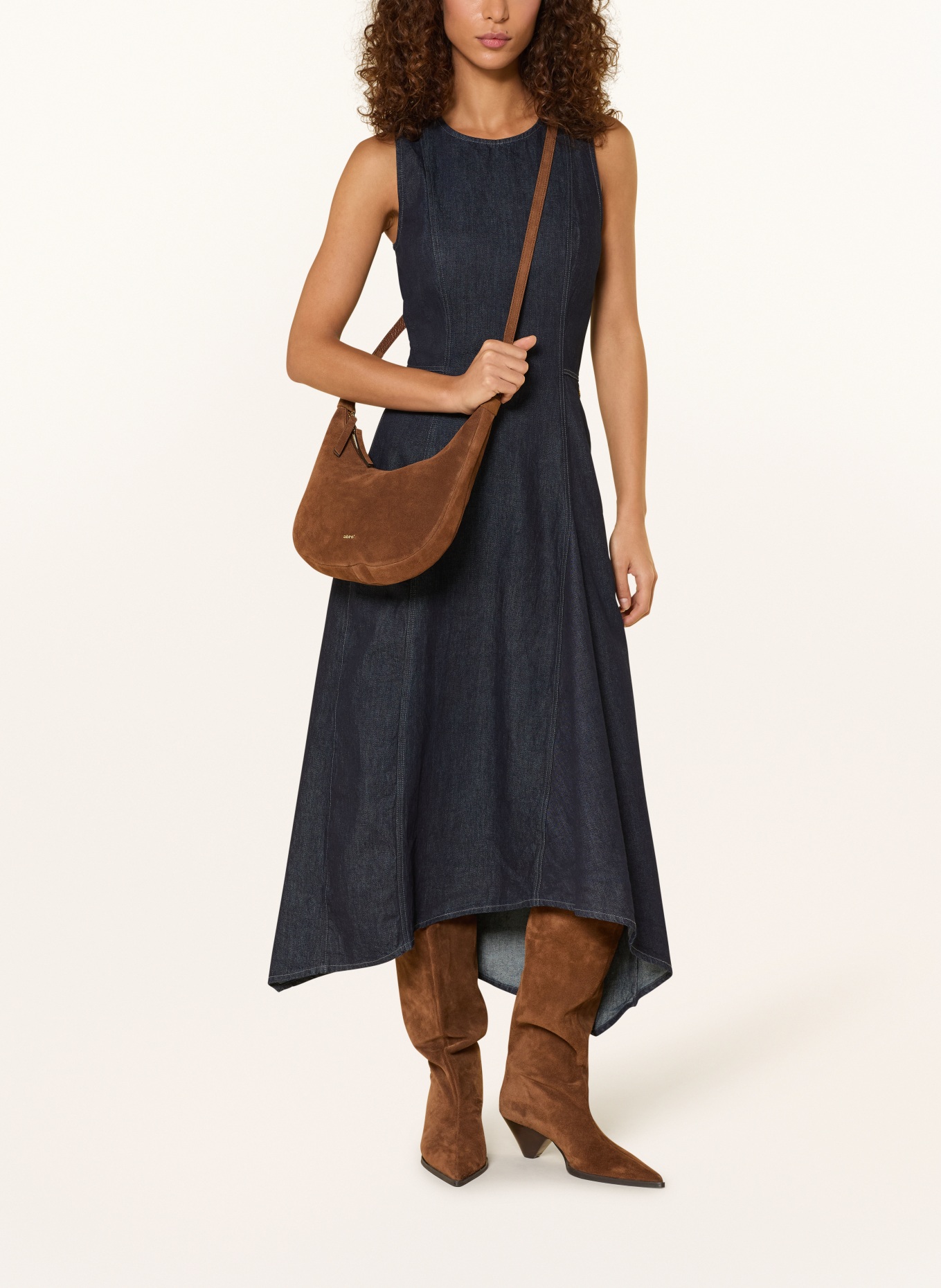 abro Torba typu sacooche NANA MINI: BRĄZOWY / ZŁOTY