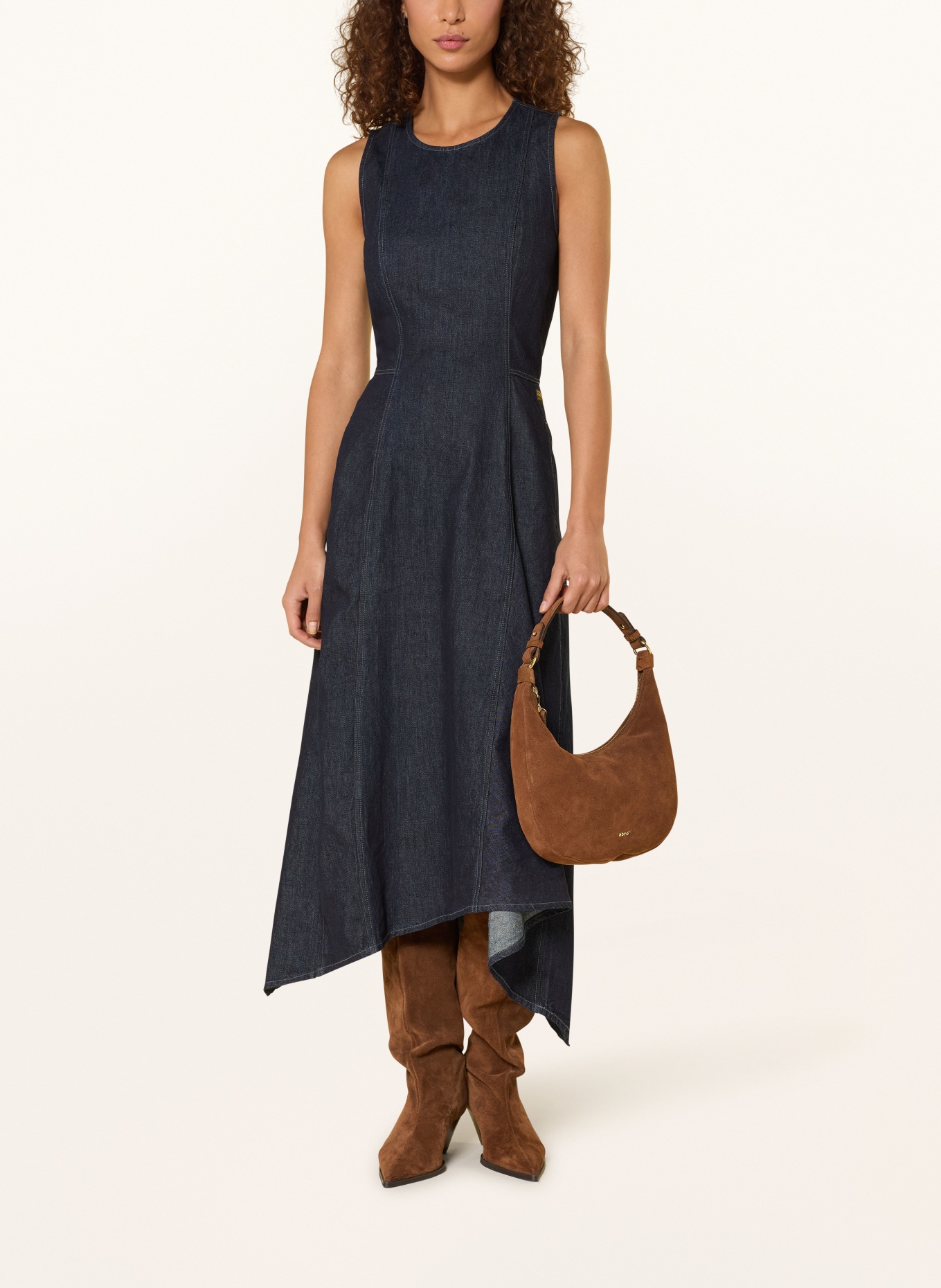 abro Torba typu sacooche NANA MINI: BRĄZOWY / ZŁOTY