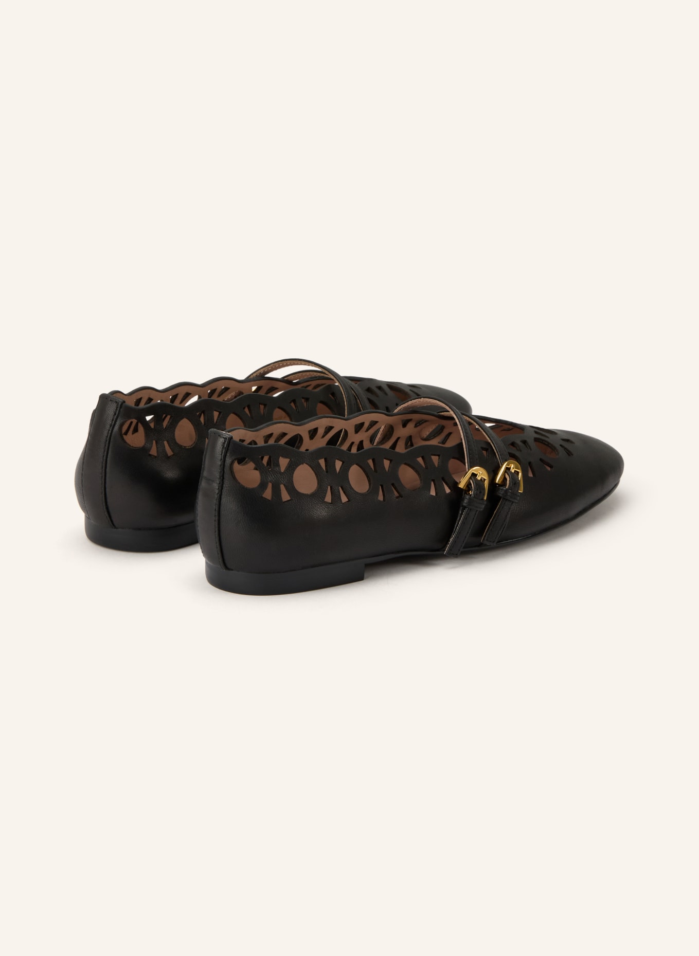 COCCINELLE Mary Jane ballerina flats: BLACK