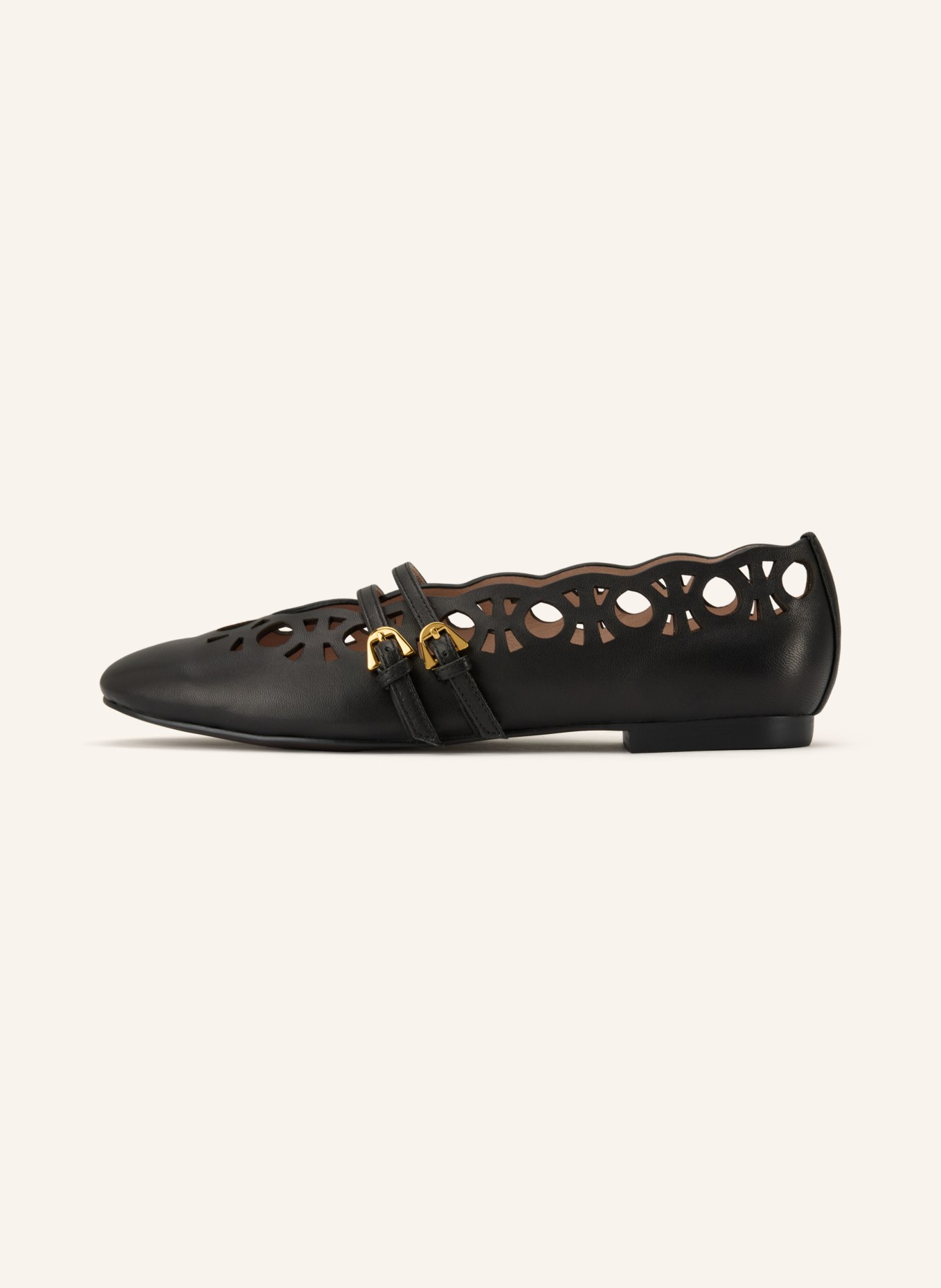 COCCINELLE Mary Jane ballerina flats: BLACK