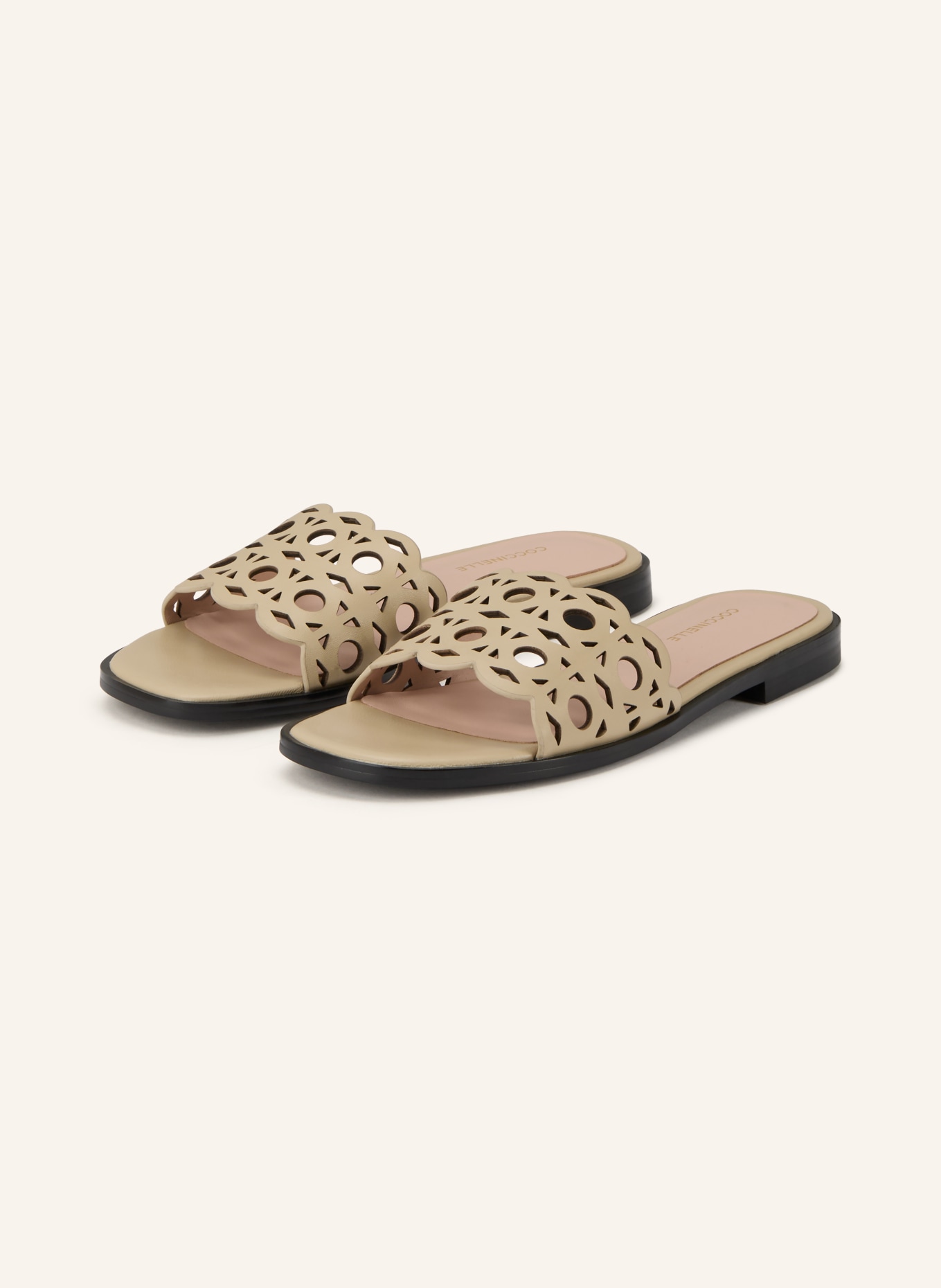 COCCINELLE klapki: BEŻOWY