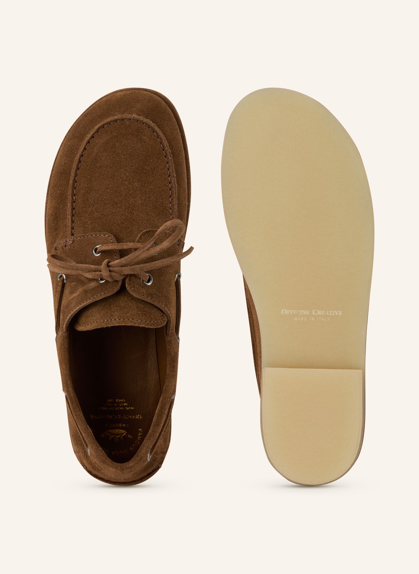 OFFICINE CREATIVE Buty żeglarskie LOVE 101: BRĄZOWY