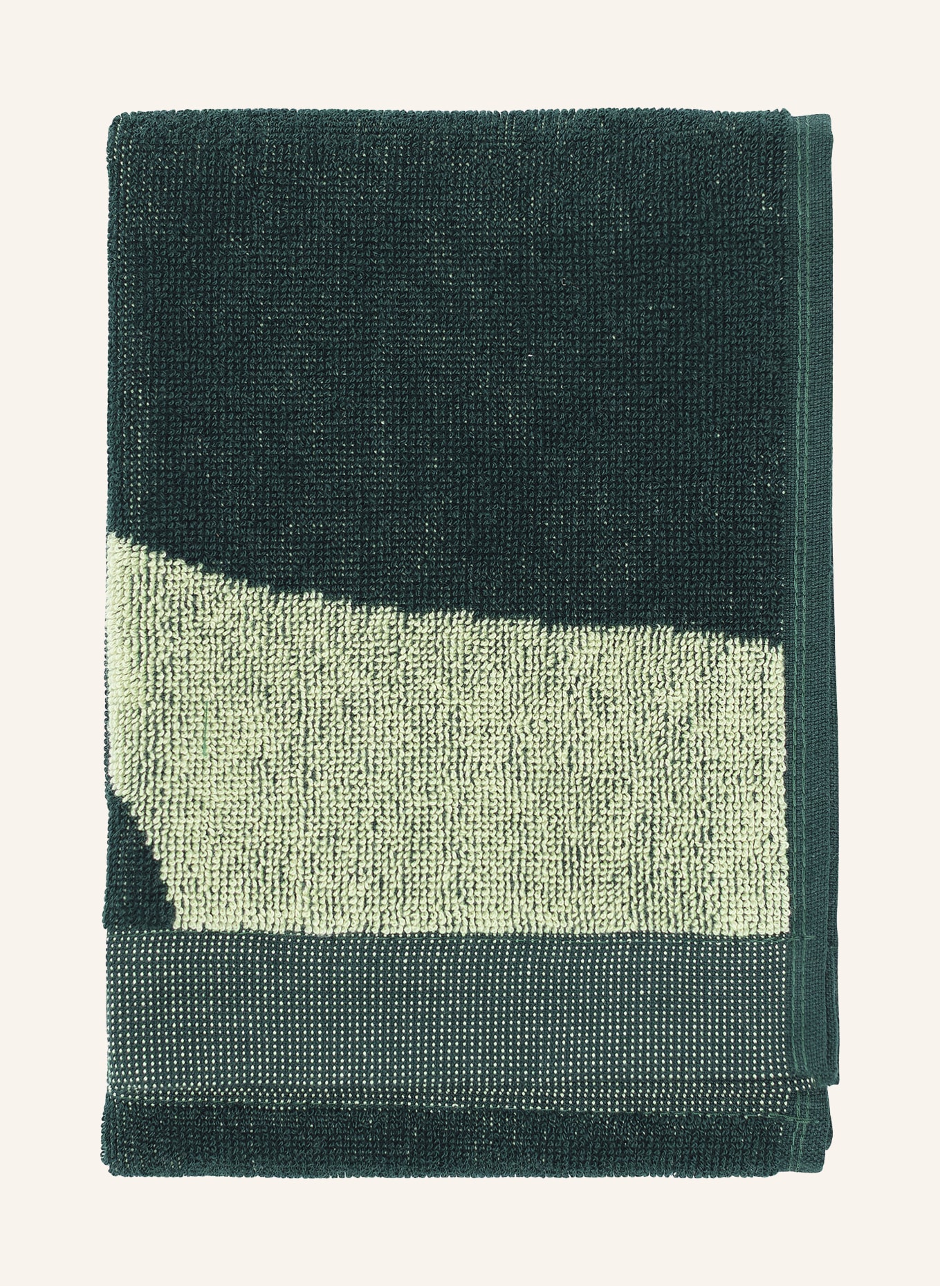 marimekko Guest towel TAIFUUNI: DARK GREEN / LIGHT GREEN