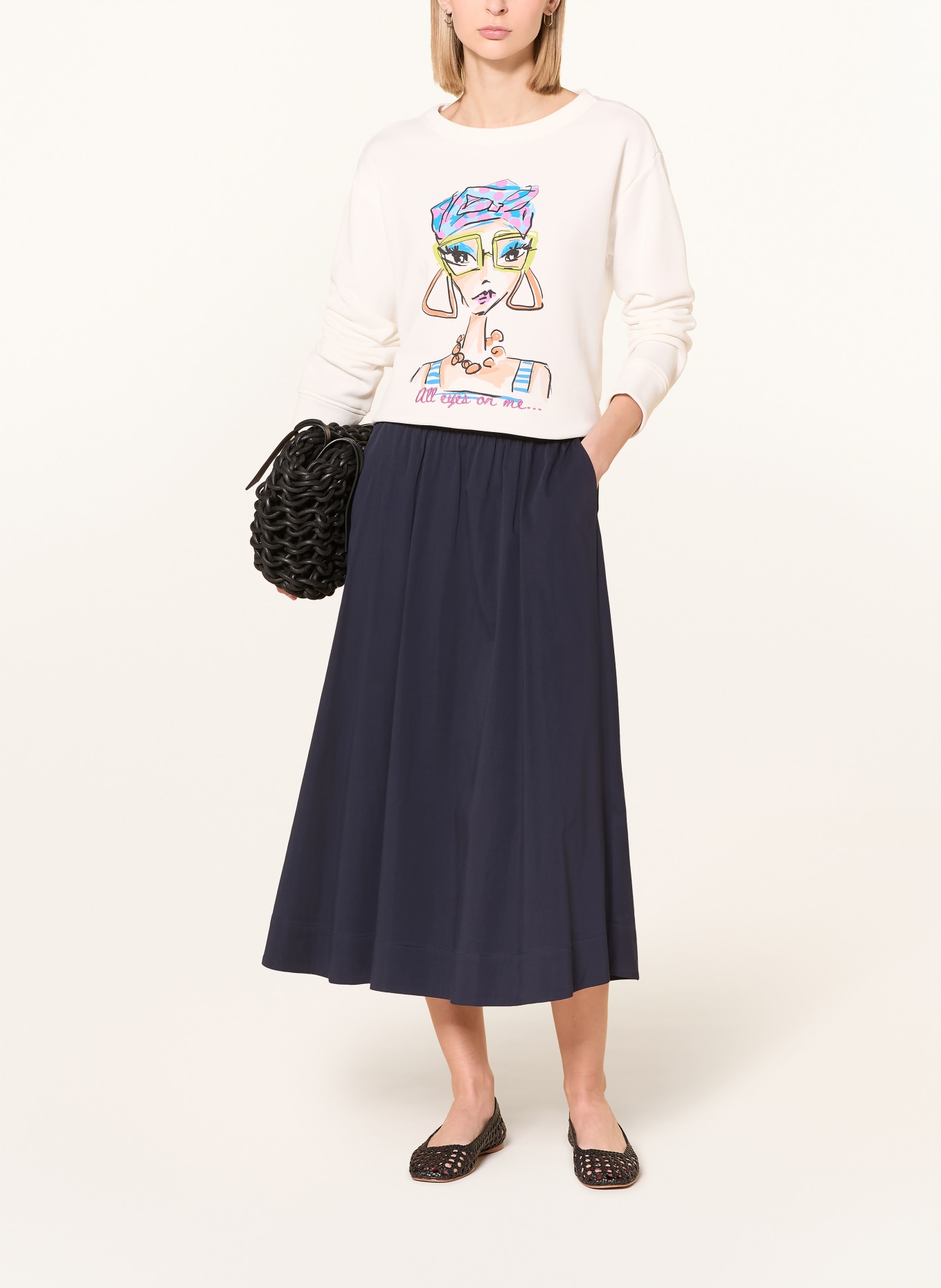 MILANO ITALY Sukně: TMAVĚ MODRÁ