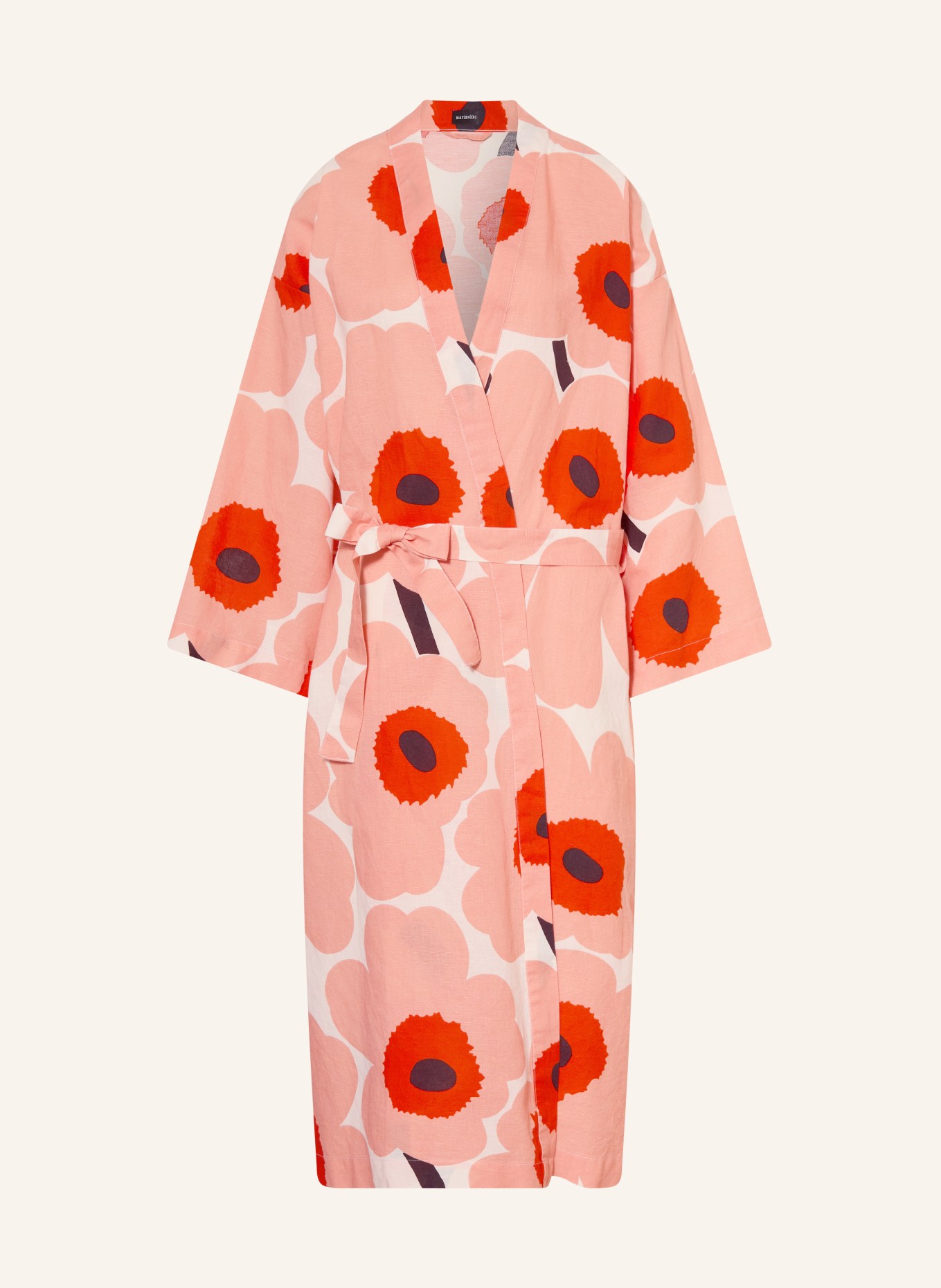 marimekko unisex kimono: SALMON / RED / BLACK
