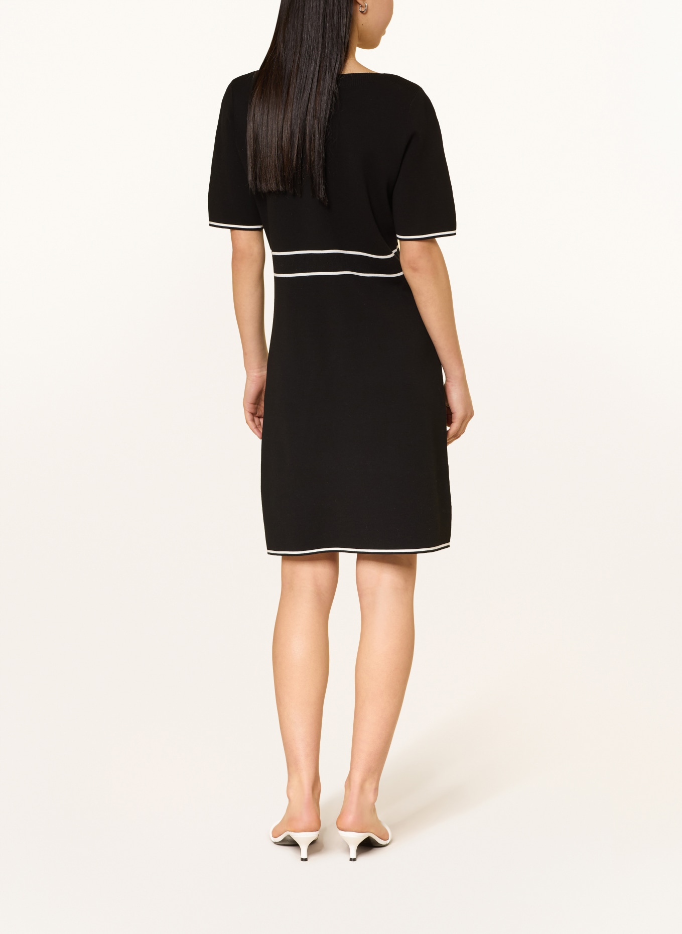 JOOP! KIRLA knit dress: BLACK / WHITE