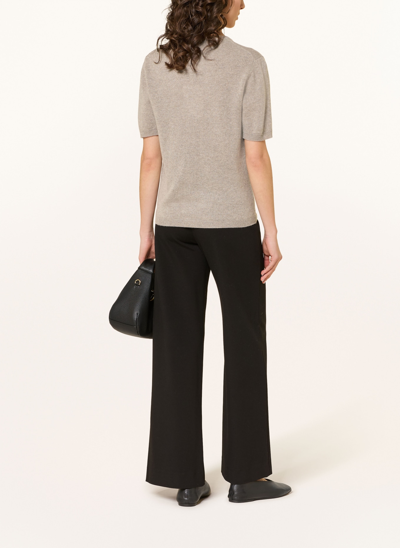 SOFT GOAT Strickshirt aus Cashmere: GRAU