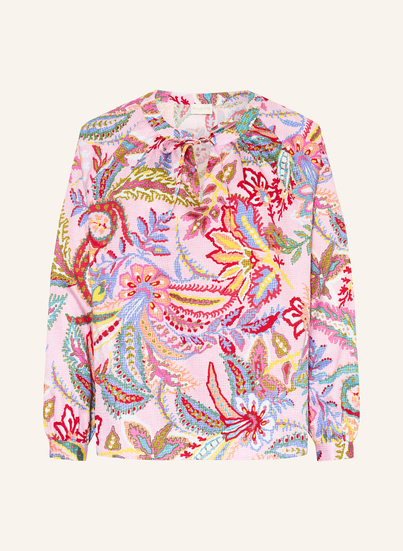 MILANO ITALY Blusenshirt: ROSA / DUNKELROT / BLAU