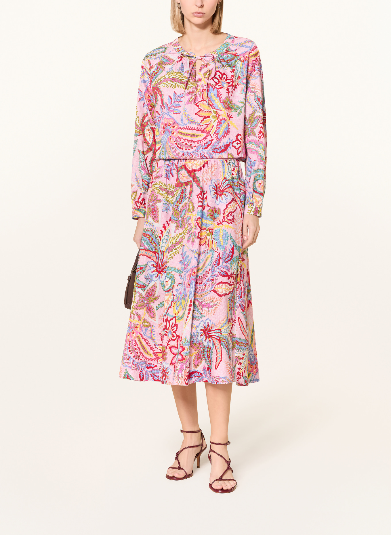 MILANO ITALY Blusenshirt: ROSA / DUNKELROT / BLAU