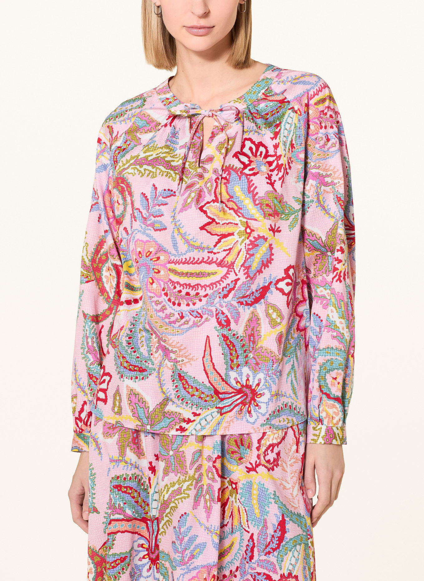 MILANO ITALY Blusenshirt: ROSA / DUNKELROT / BLAU