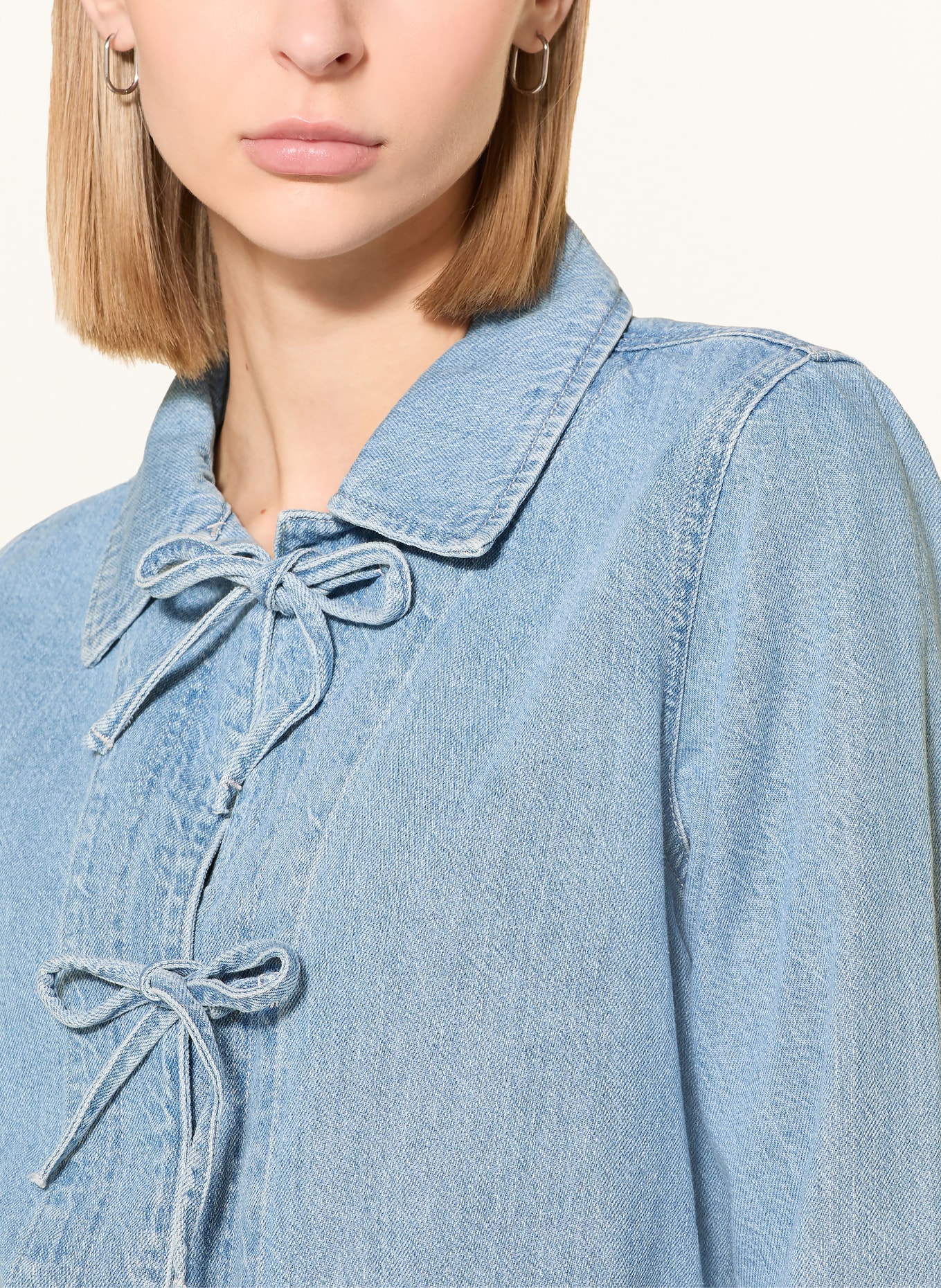 MILANO ITALY Jeansbluse: BLAU