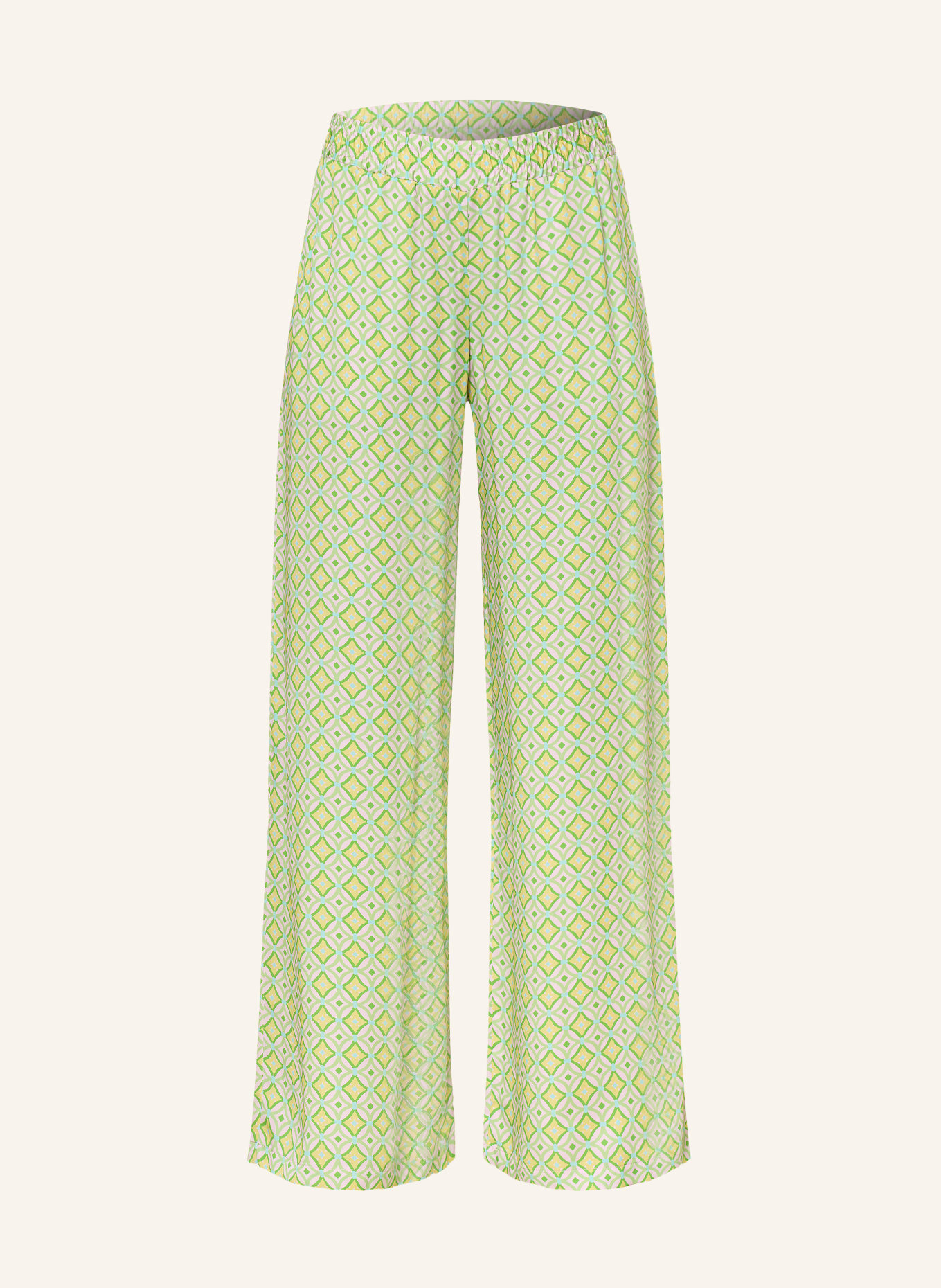 MILANO ITALY Marlenehose: GRÜN / ROSÉ / GELB
