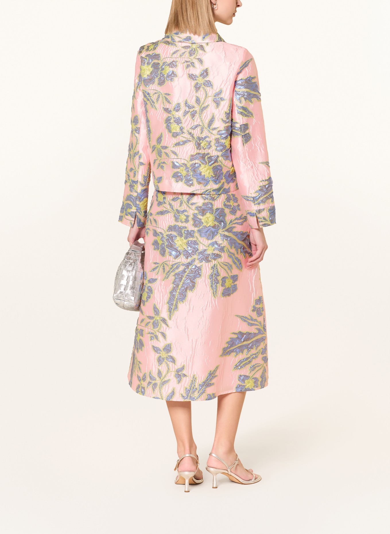 MILANO ITALY Spódnica żakardowa: RÓŻOWY / JASNOZIELONY / NIEBIESKI