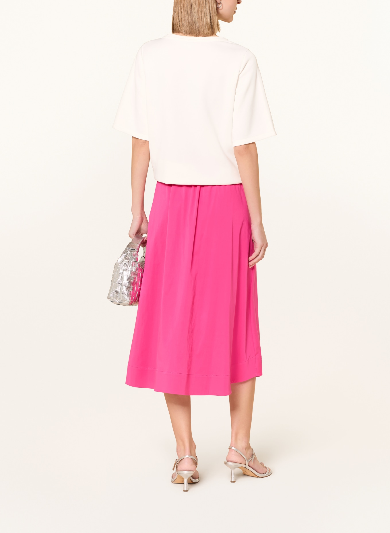 MILANO ITALY Sweatshirt mit Pailletten: ECRU / LILA / BLAU