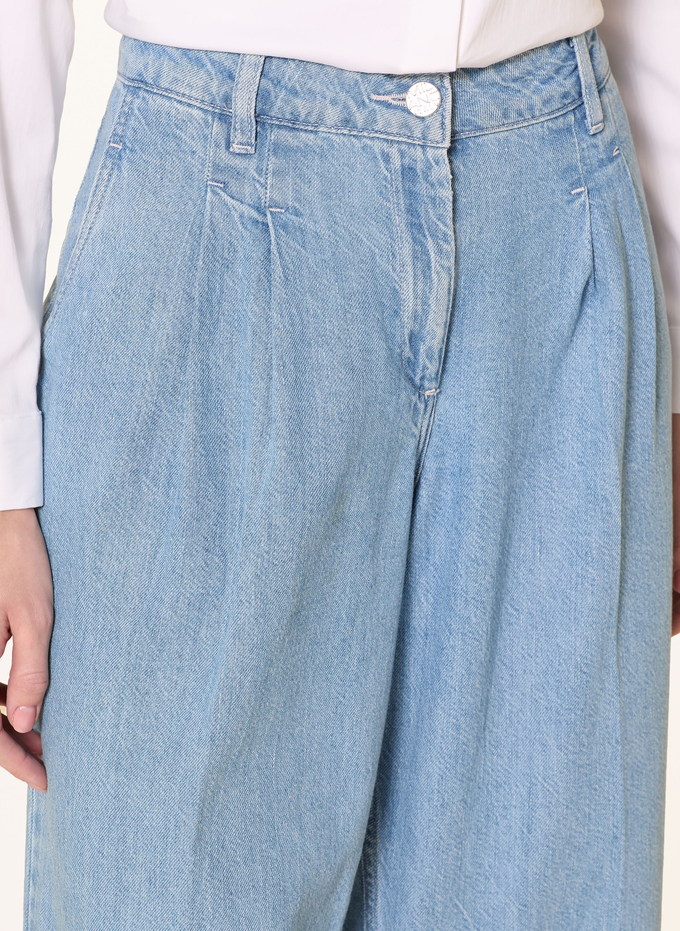 MILANO ITALY Džíny se širokými nohavicemi: MODRÁ