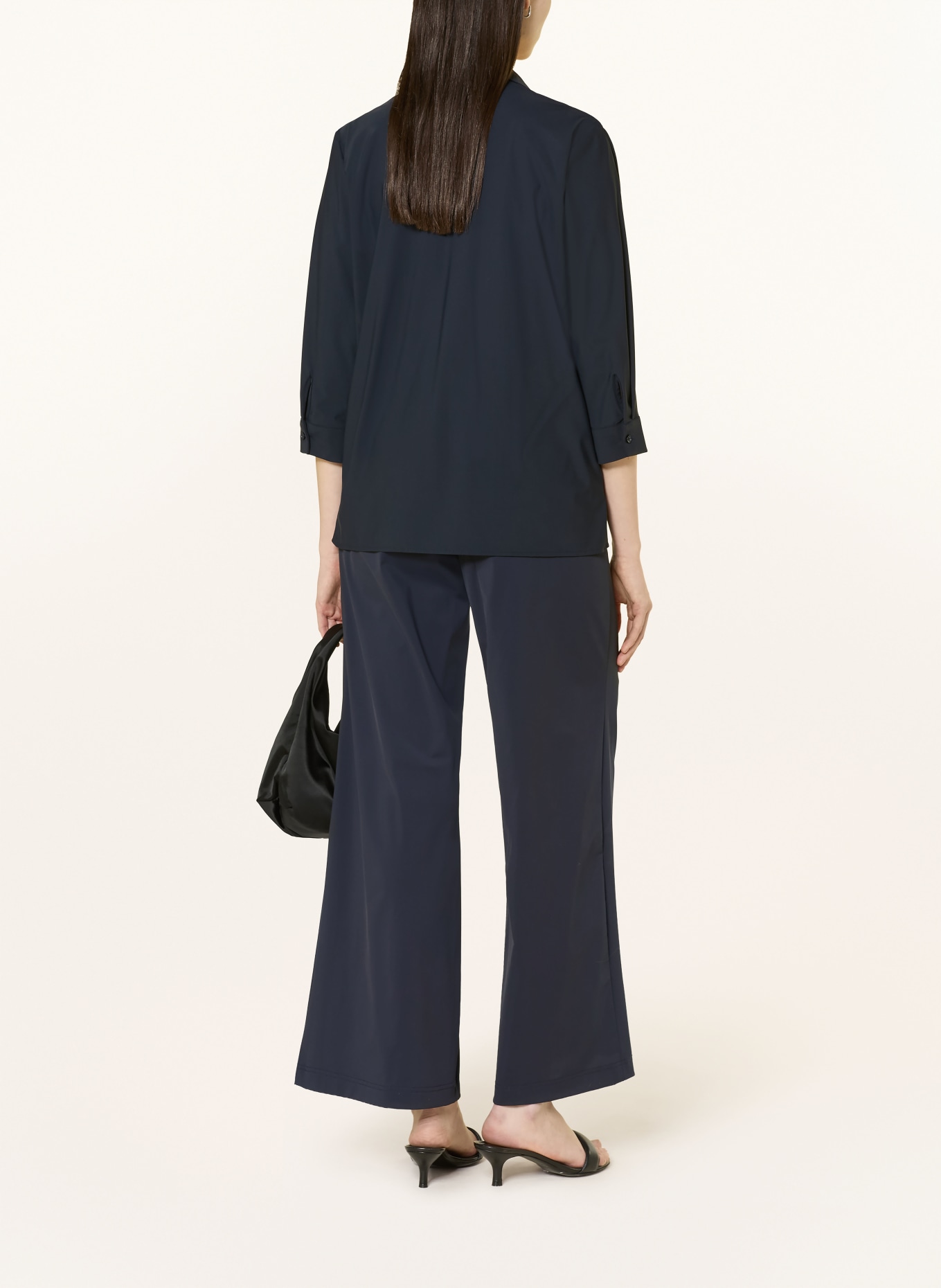 MILANO ITALY Jerseyové kalhoty Marlene: TMAVĚ MODRÁ