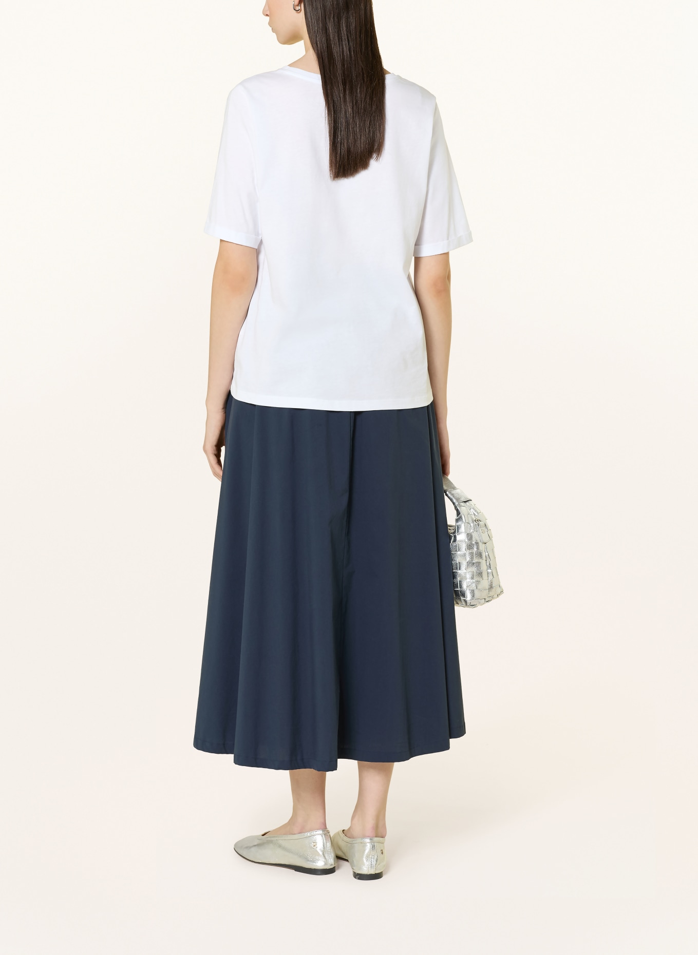 MILANO ITALY Koszulka z kamieniami ozdobnymi: BIAŁY / CZERWONY / NIEBIESKI