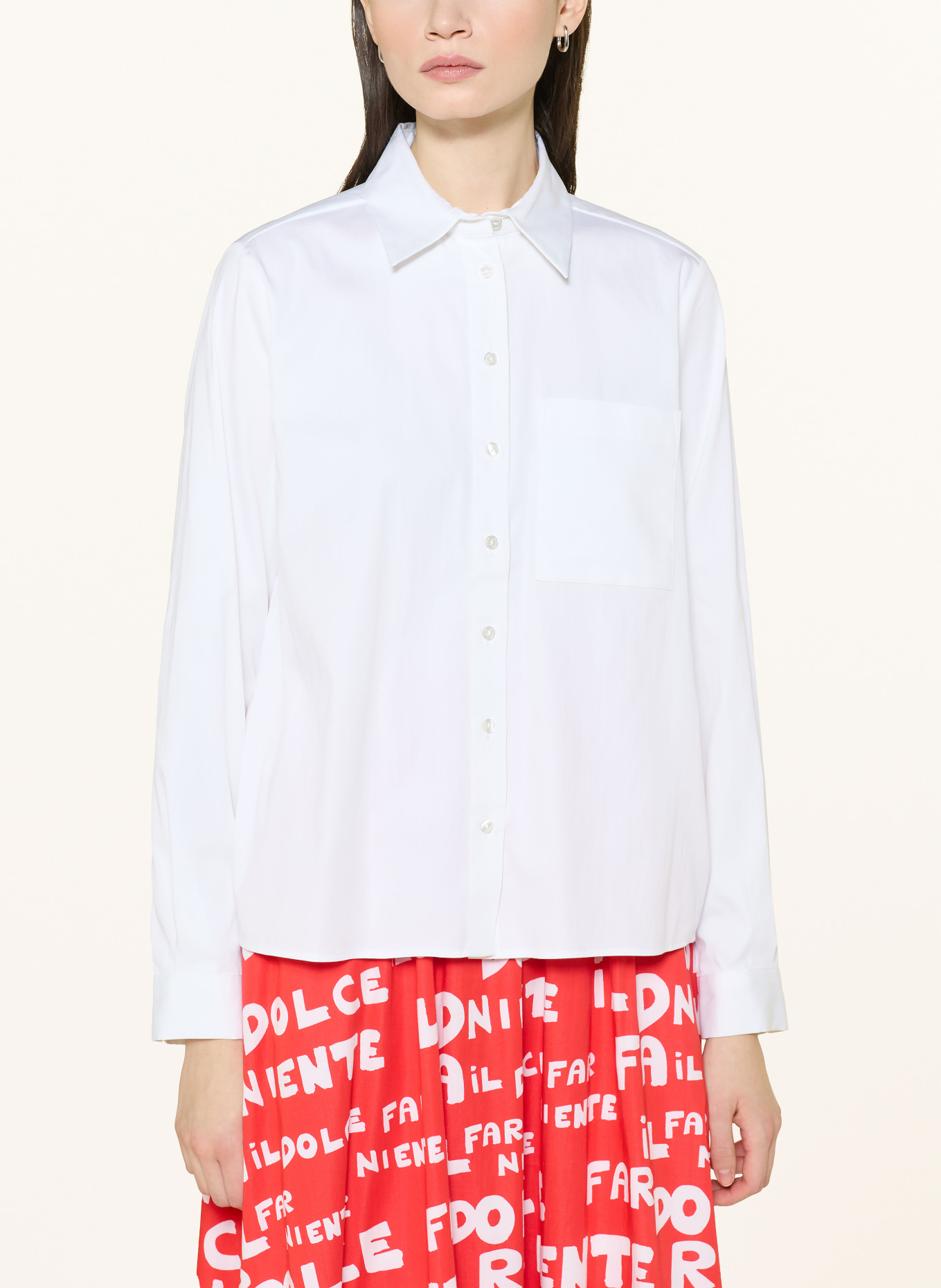 MILANO ITALY shirt blouse: WHITE