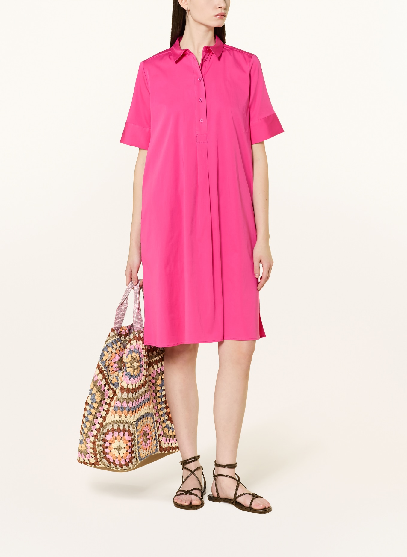 MILANO ITALY Hemdblusenkleid: PINK