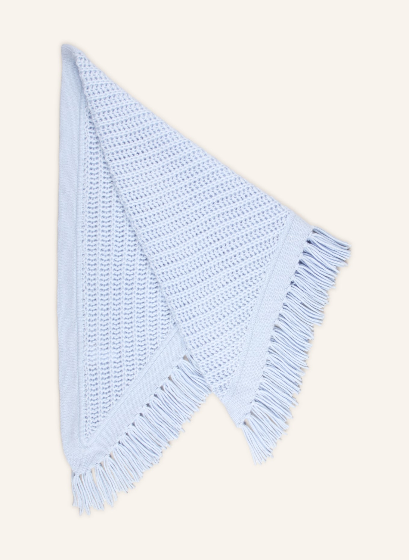 HEMISPHERE Dreieckstuch mit Cashmere: HELLBLAU