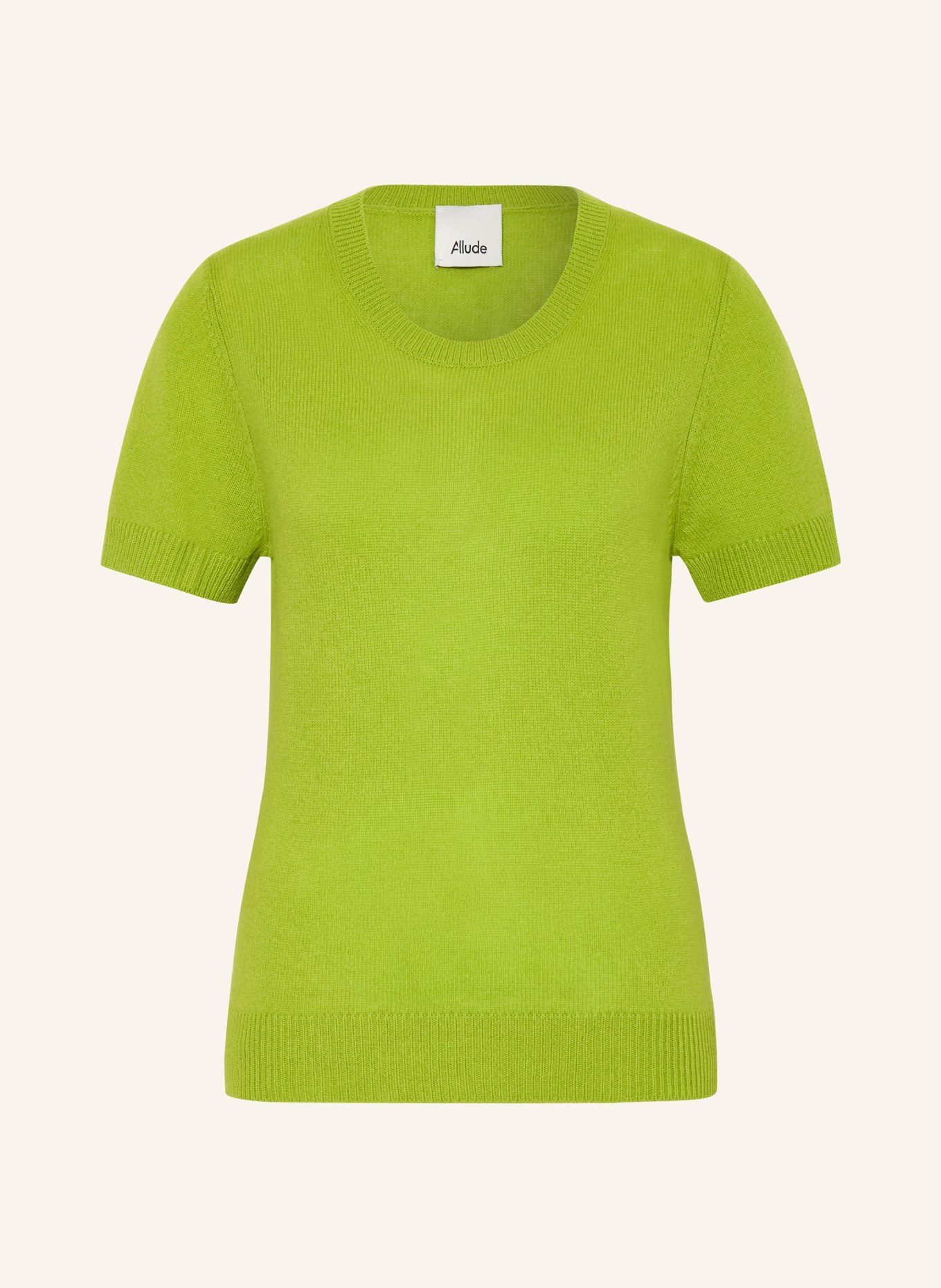 ALLUDE Strickshirt aus Cashmere: HELLGRÜN