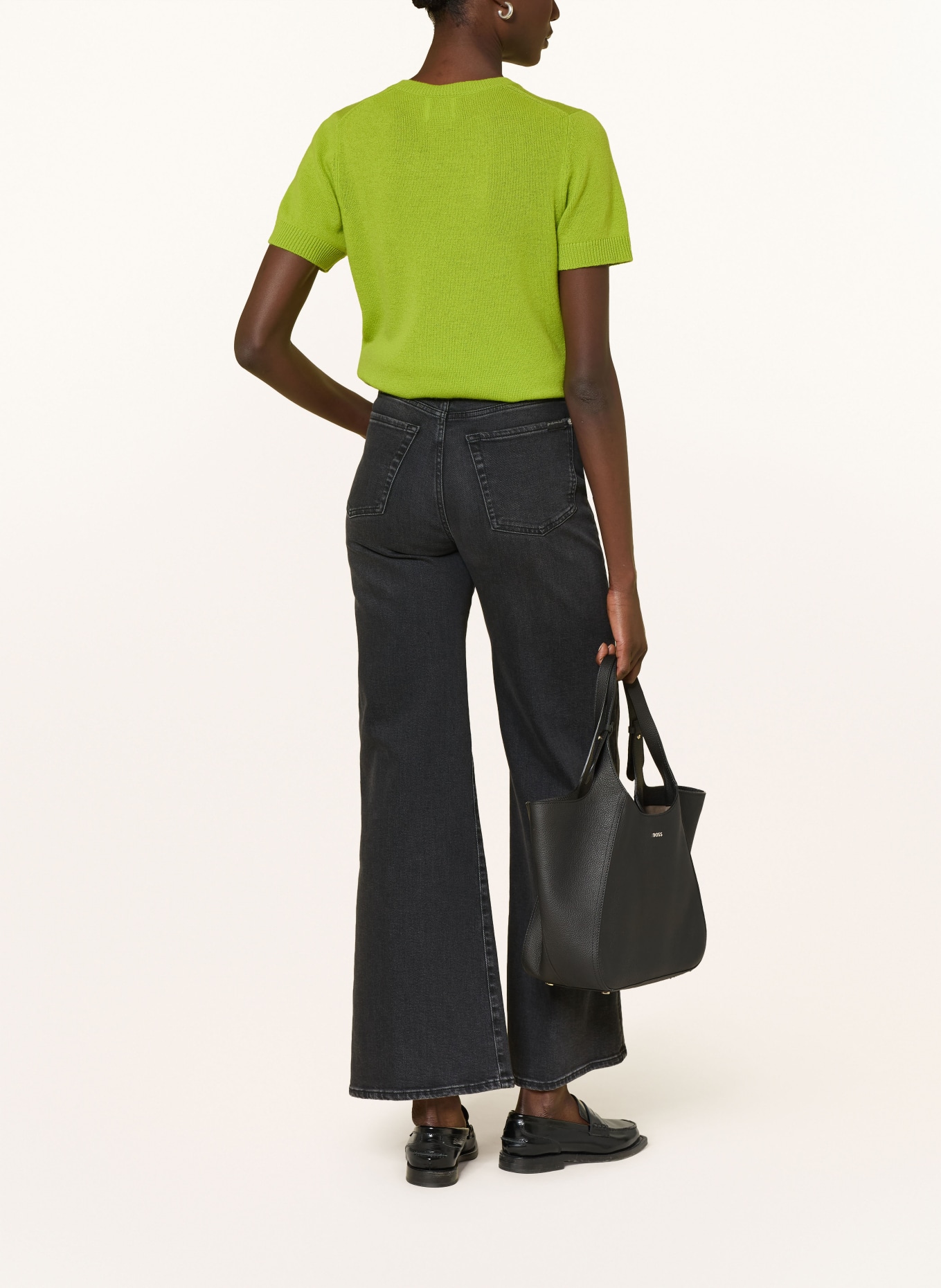 ALLUDE Strickshirt aus Cashmere: HELLGRÜN