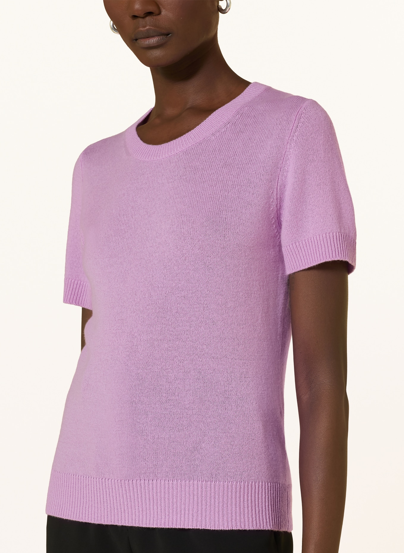 ALLUDE Strickshirt aus Cashmere: HELLLILA