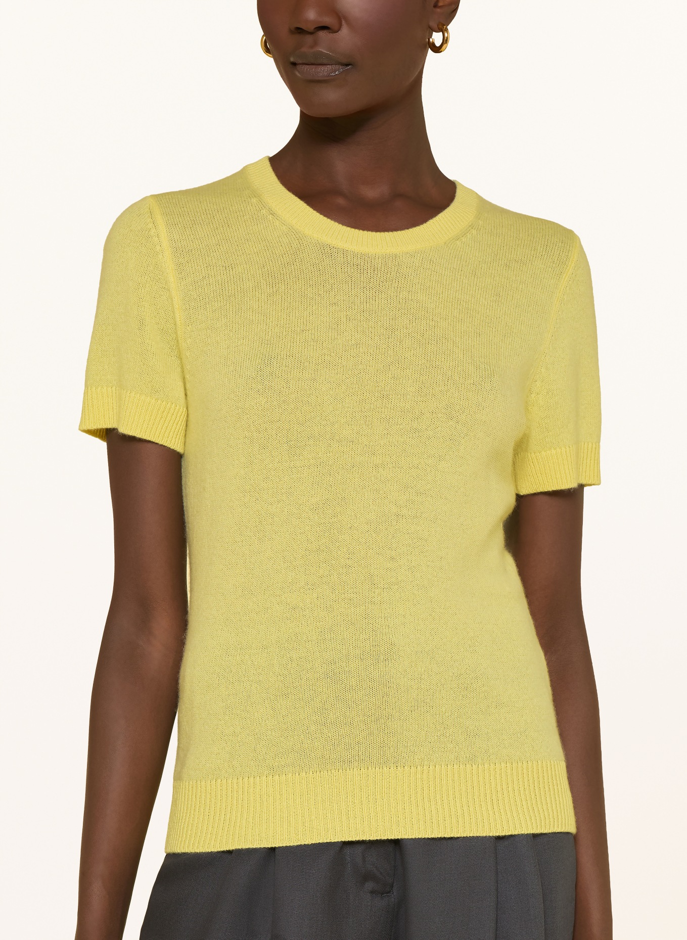 ALLUDE Strickshirt aus Cashmere: GELB