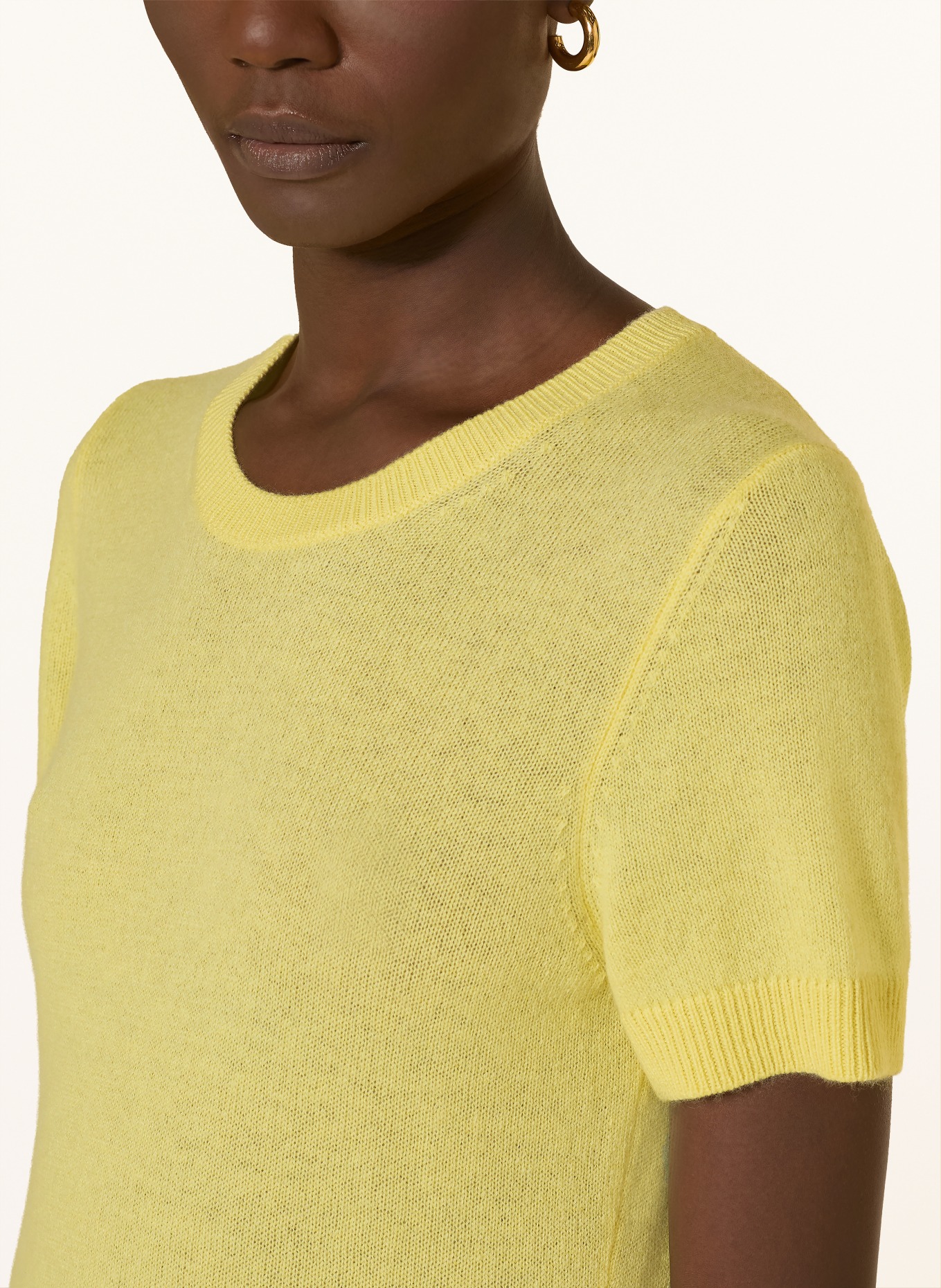 ALLUDE Strickshirt aus Cashmere: GELB