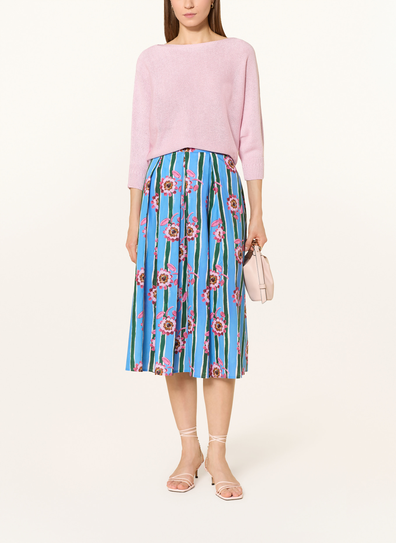 rossana diva skirt: BLUE / PINK / DARK GREEN