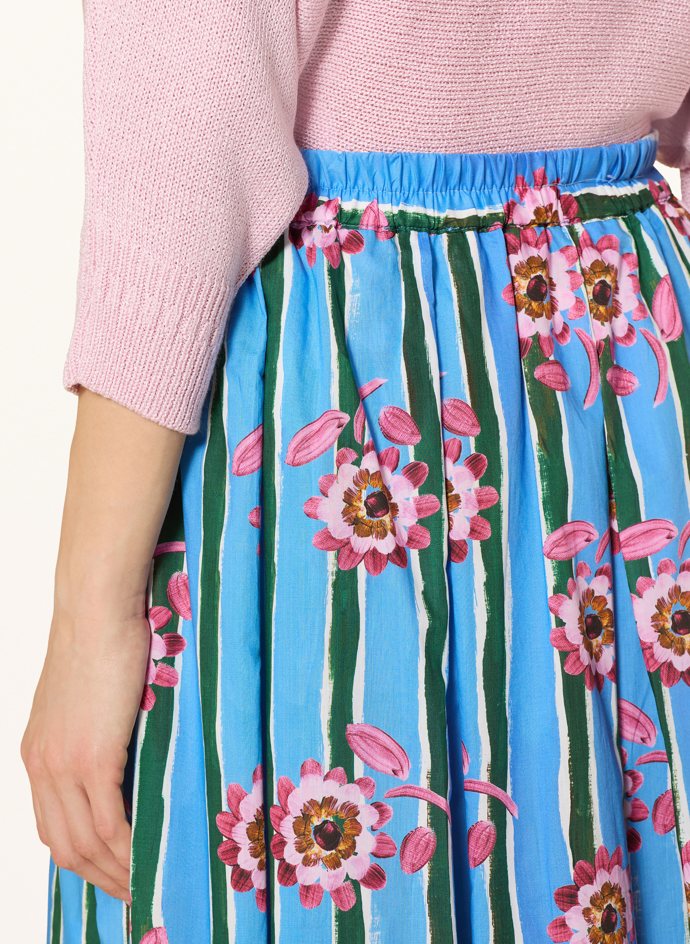 rossana diva skirt: BLUE / PINK / DARK GREEN