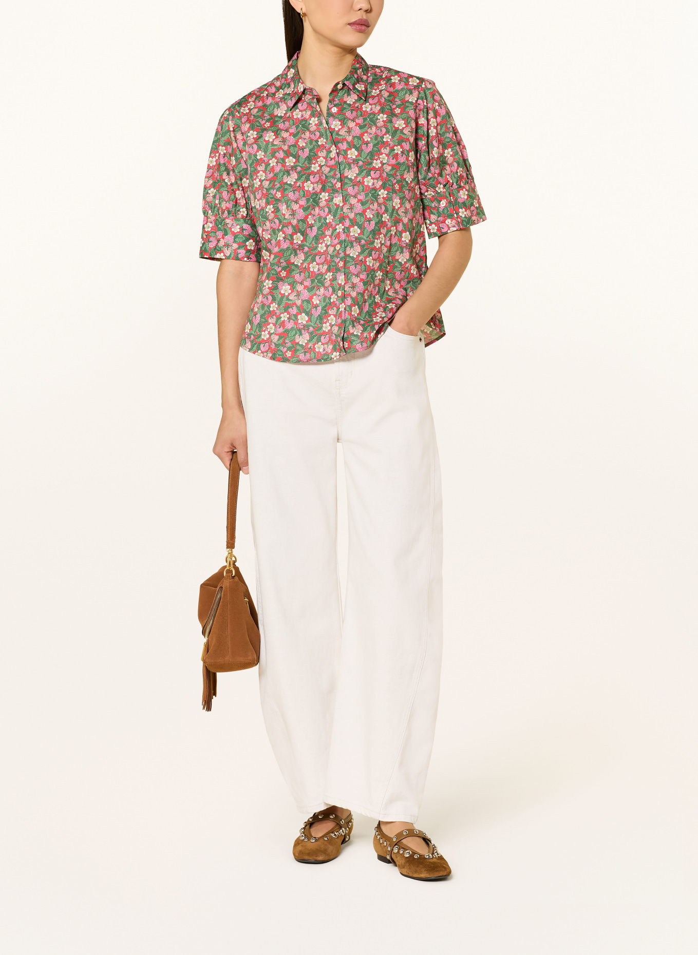 rossana diva Hemdbluse: ROT / ROSA / GRÜN