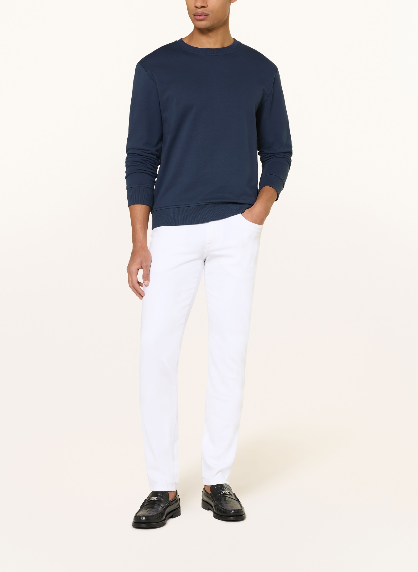 PAUL sweatshirt: DARK BLUE / WHITE