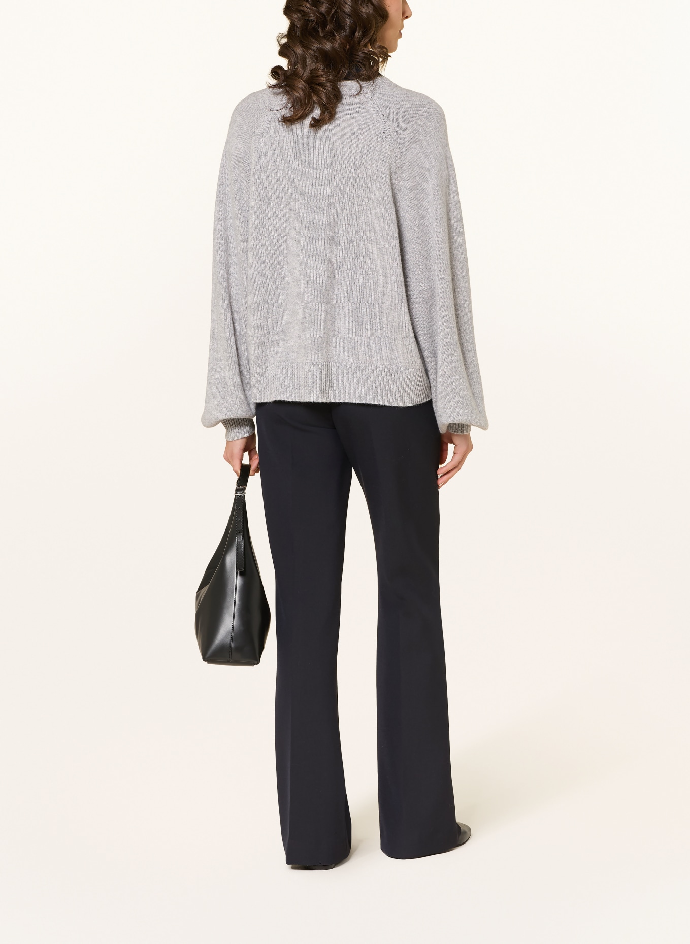 SoSUE BELLA cardigan with cashmere: GRAY