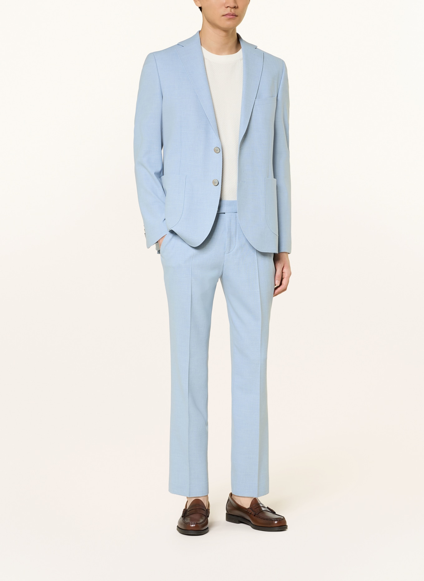 PAUL Spodnie garniturowe Slim Fit: 610 LIGHT BLUE