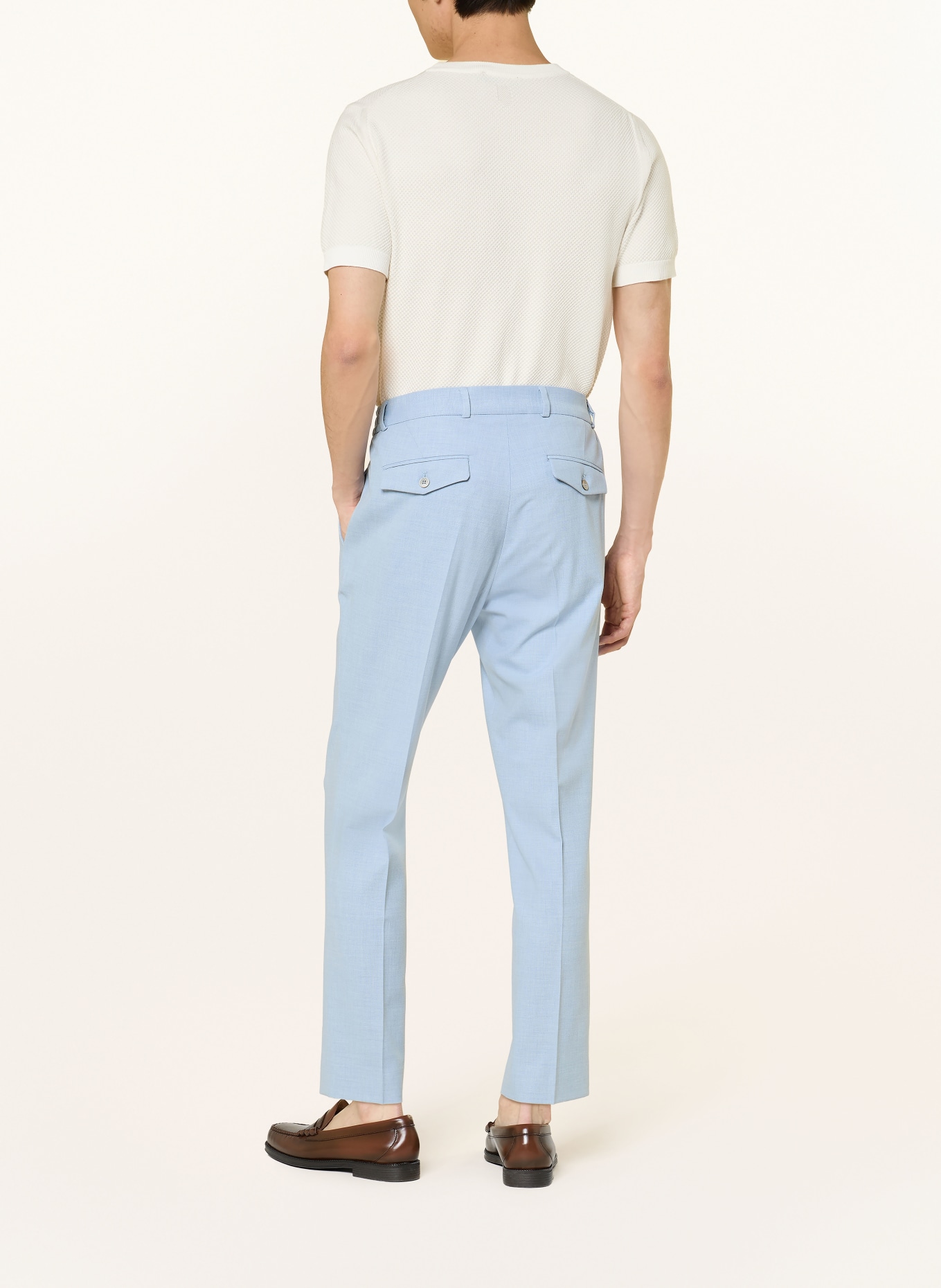 PAUL Spodnie garniturowe Slim Fit: 610 LIGHT BLUE