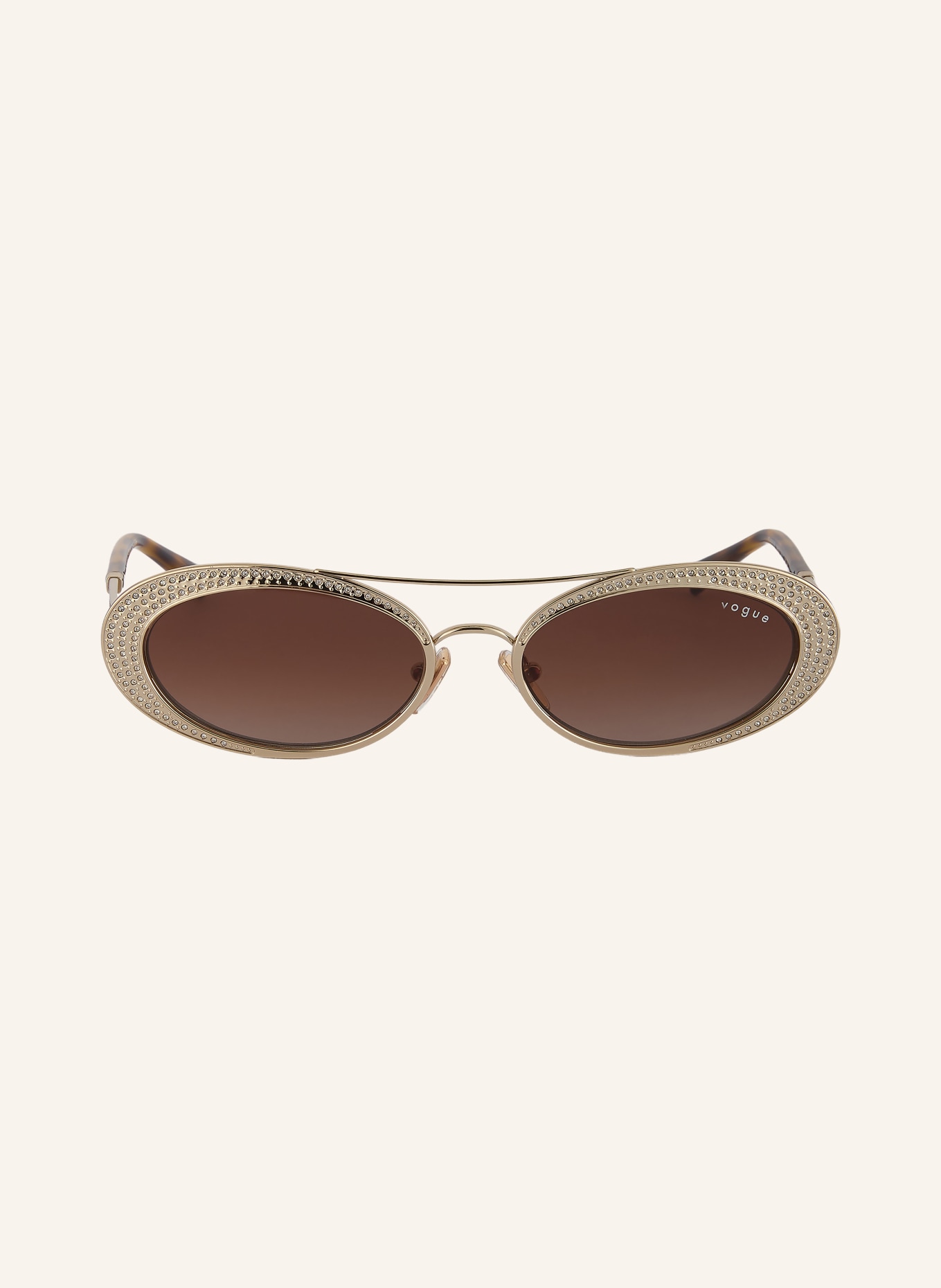 VOGUE Sonnenbrille VO4348SB: GOLD/ DUNKELBRAUN VERLAUF