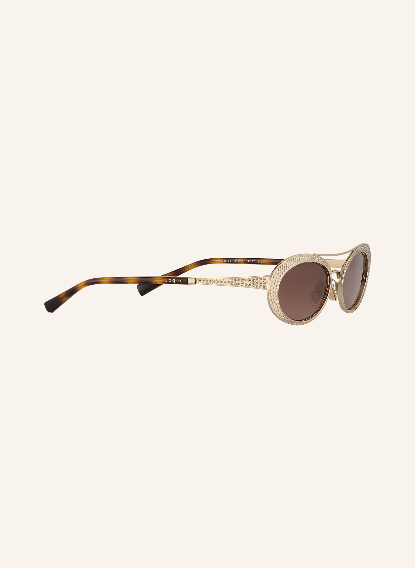 VOGUE Sonnenbrille VO4348SB: GOLD/ DUNKELBRAUN VERLAUF