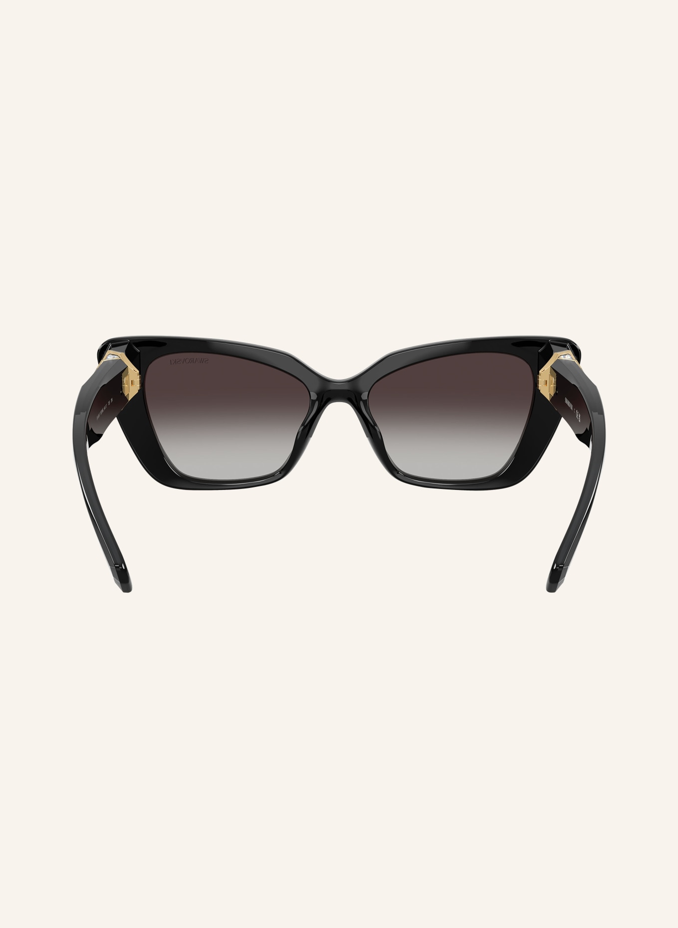 SWAROVSKI Sonnenbrille SK6047: SCHWARZ/ GRAU VERLAUF